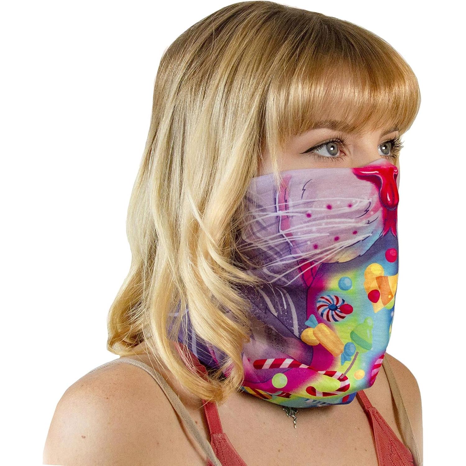 Mascarilla Facial Bandana Buff Plur Vision Gato de Caramelo