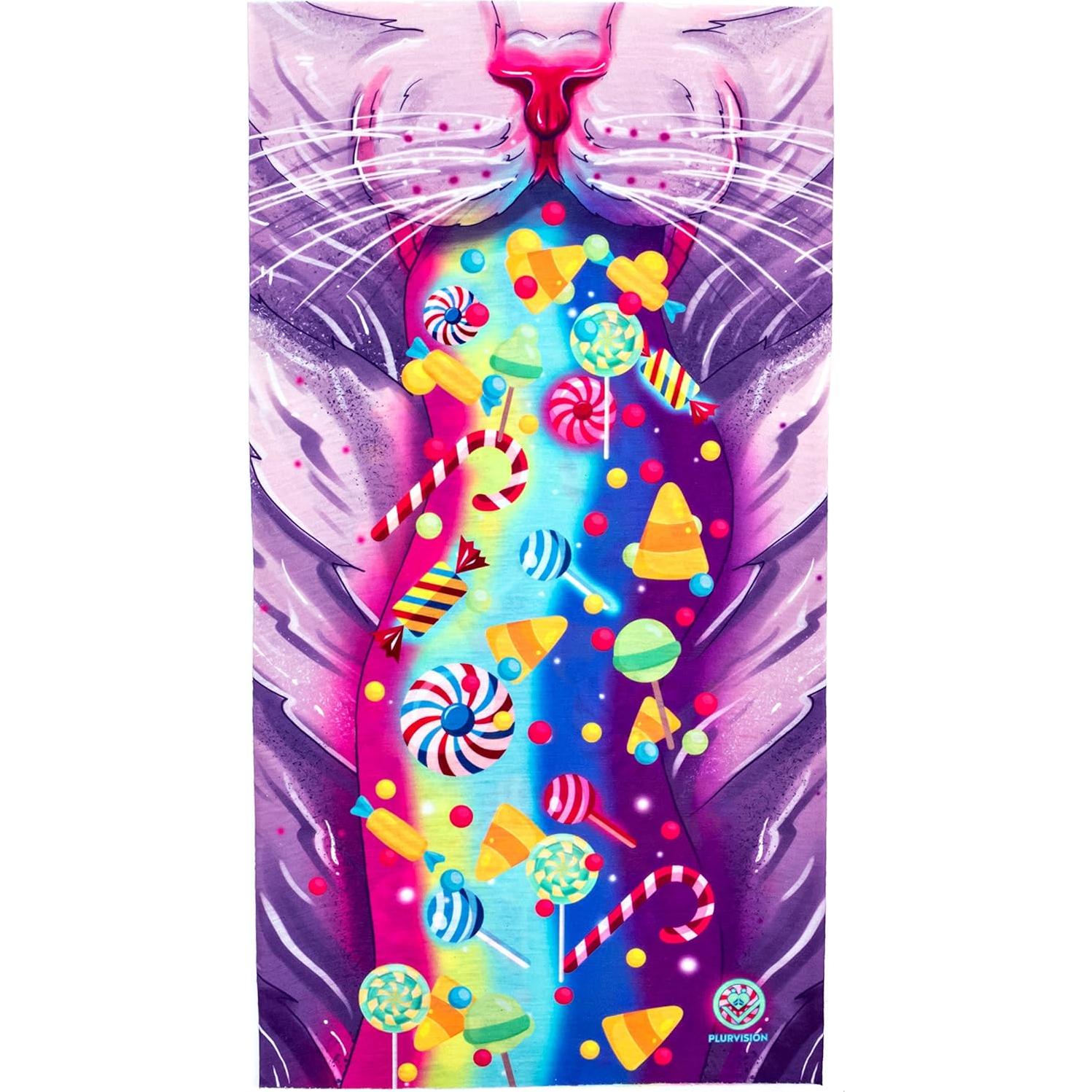 Mascarilla Facial Bandana Buff Plur Vision Gato de Caramelo