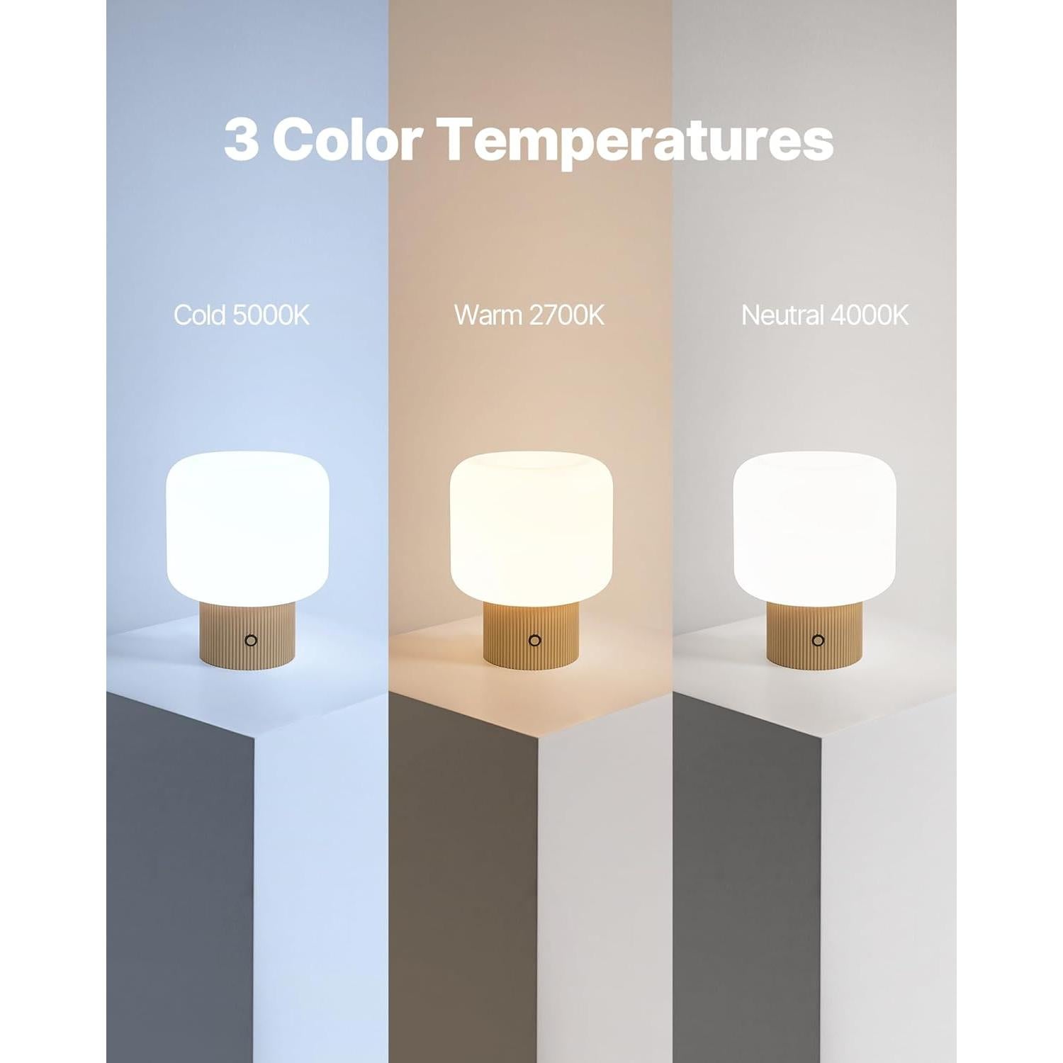 Lámpara de Hongo Magcharm Amarillo Mostaza 5W LED Recargable