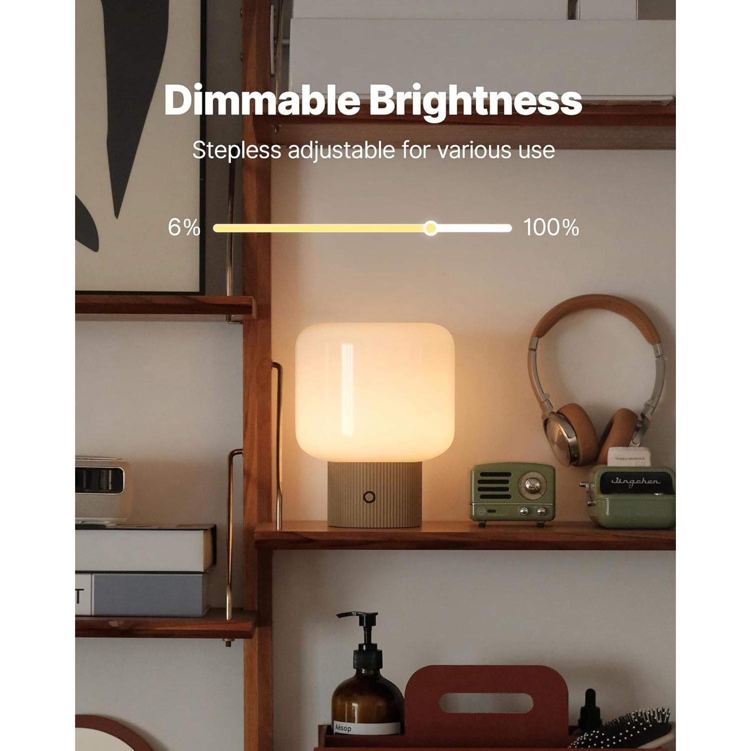 Lámpara de Hongo Magcharm Amarillo Mostaza 5W LED Recargable