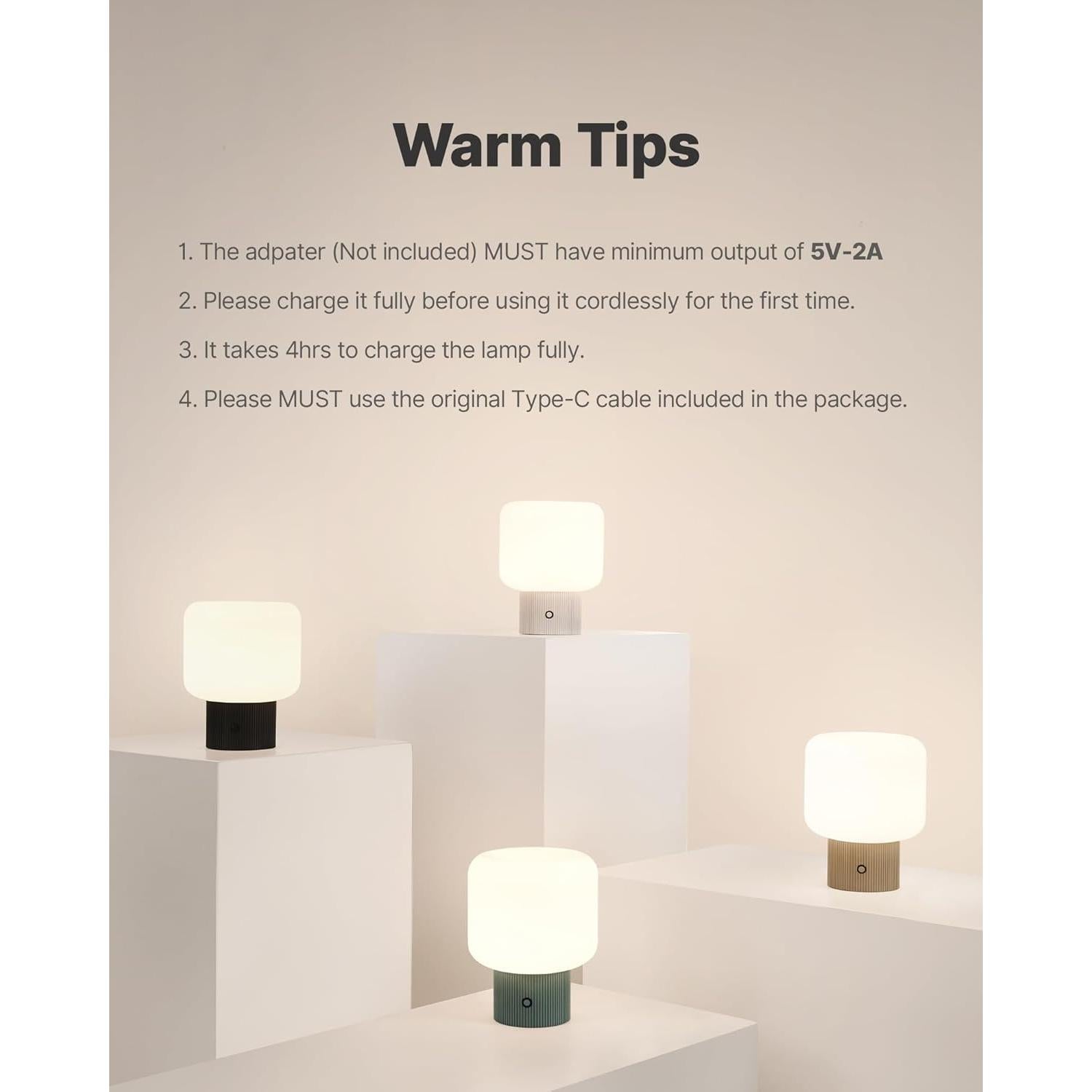 Lámpara de Hongo Magcharm Amarillo Mostaza 5W LED Recargable