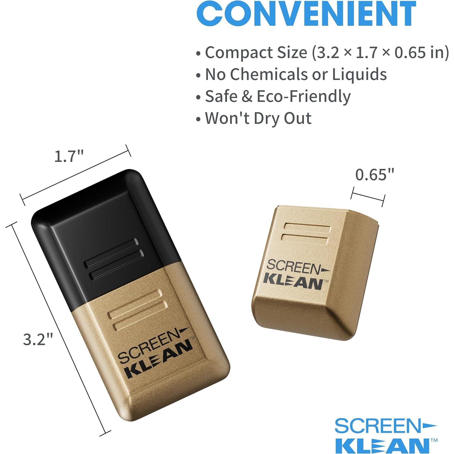 Limpiador de Pantalla CarbonKlean Oro Electrochapado - 5.7x5.4cm