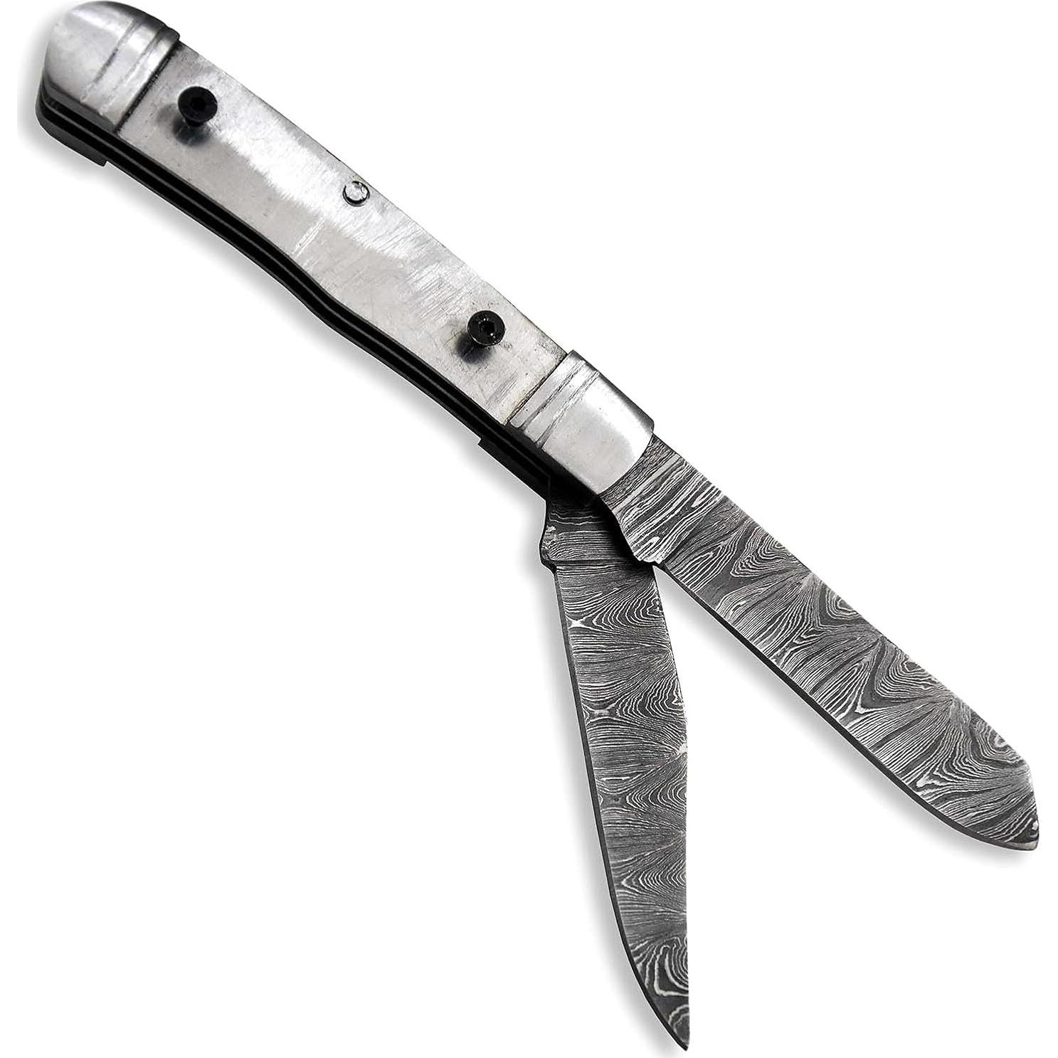 Cuchillo Plegable Damasco Hercules 19.81 cm para Camping