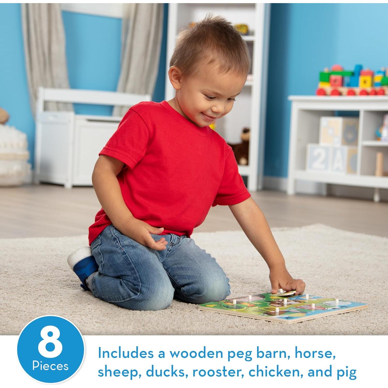 Rompecabezas de Madera Granja Melissa & Doug 8 Piezas