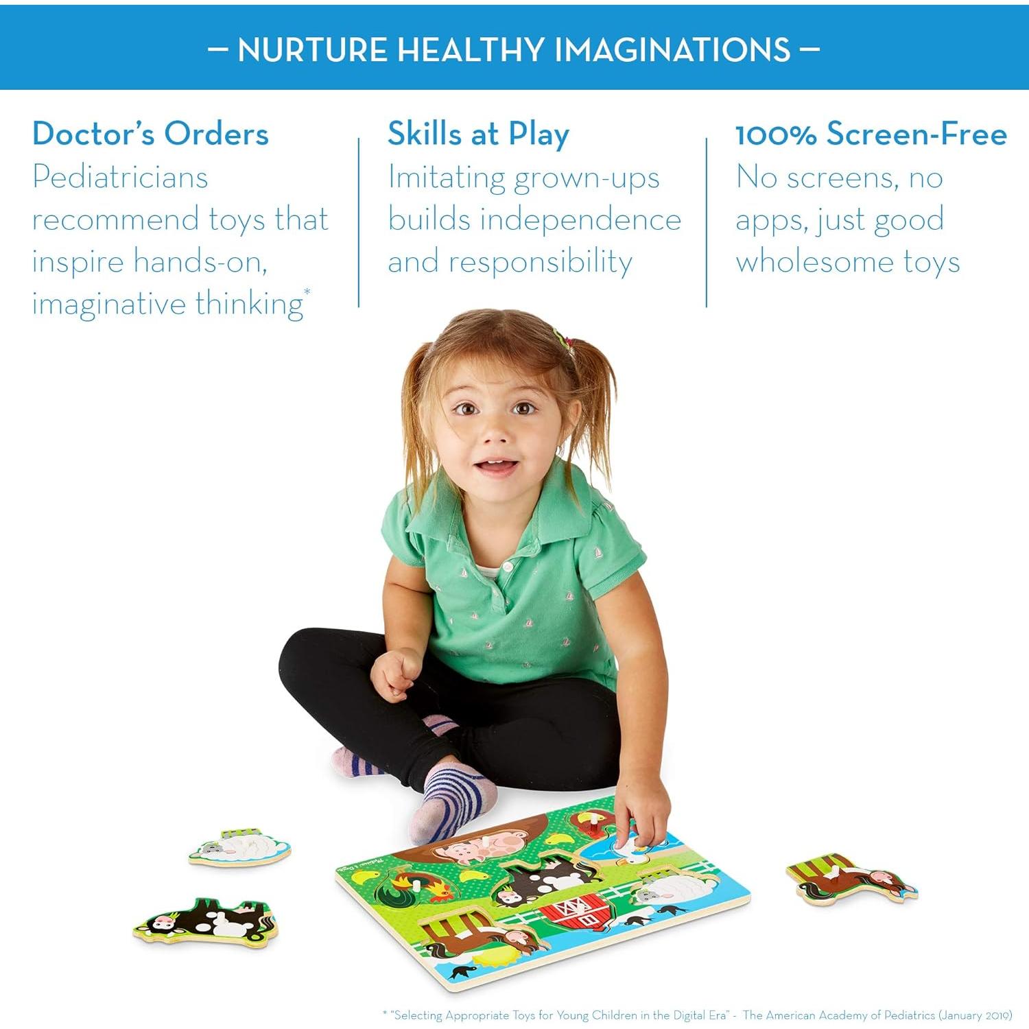 Rompecabezas de Madera Granja Melissa & Doug 8 Piezas