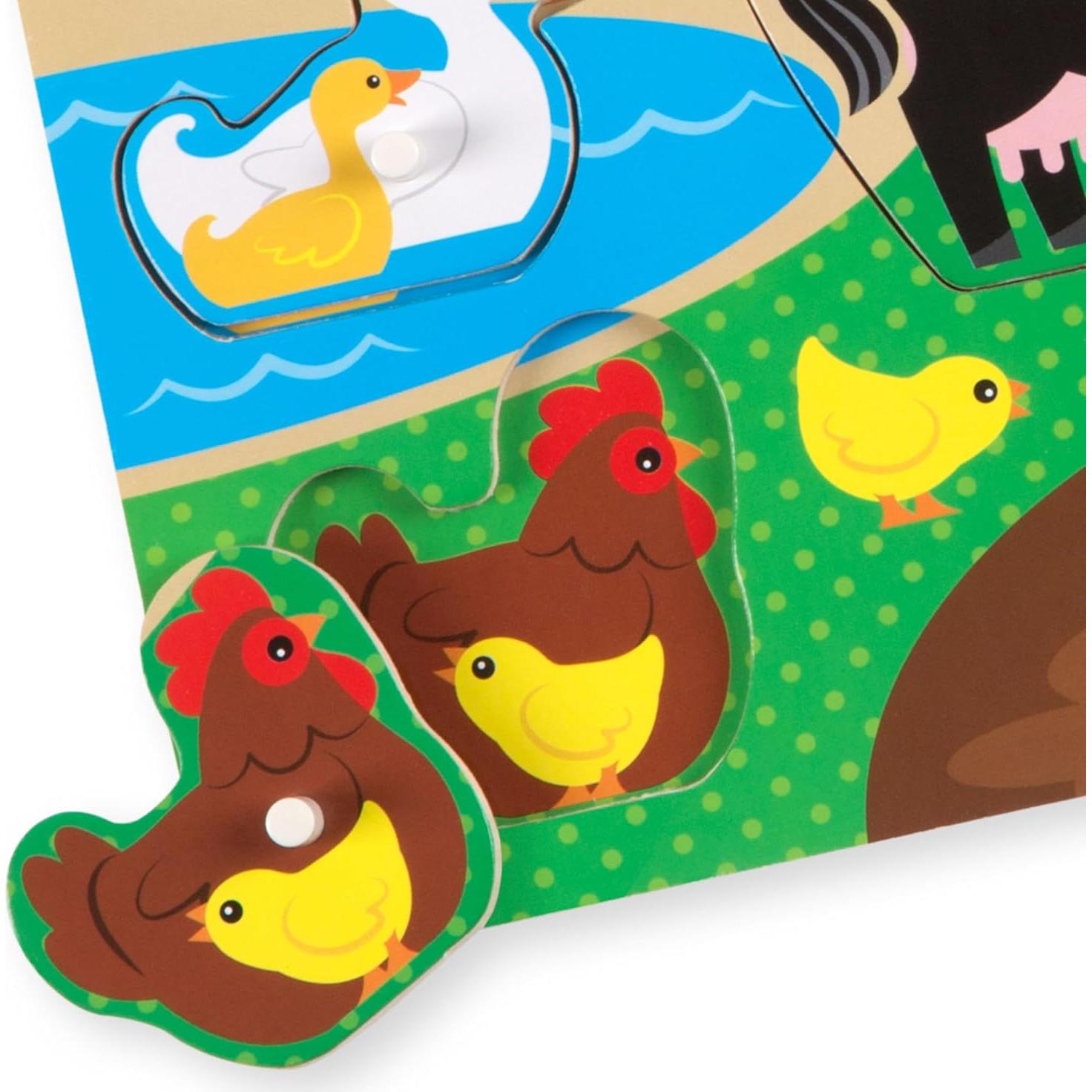 Rompecabezas de Madera Granja Melissa & Doug 8 Piezas