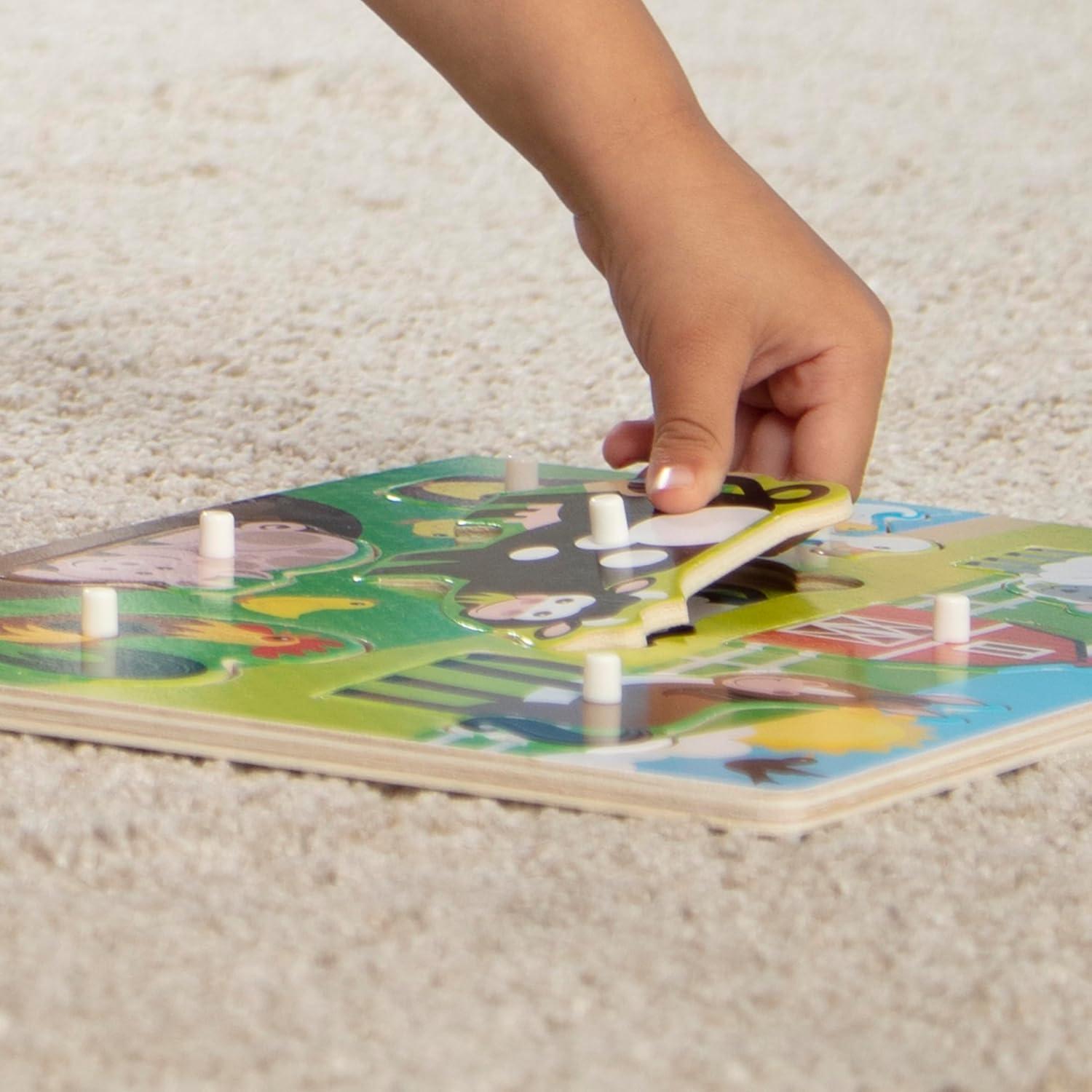 Rompecabezas de Madera Granja Melissa & Doug 8 Piezas