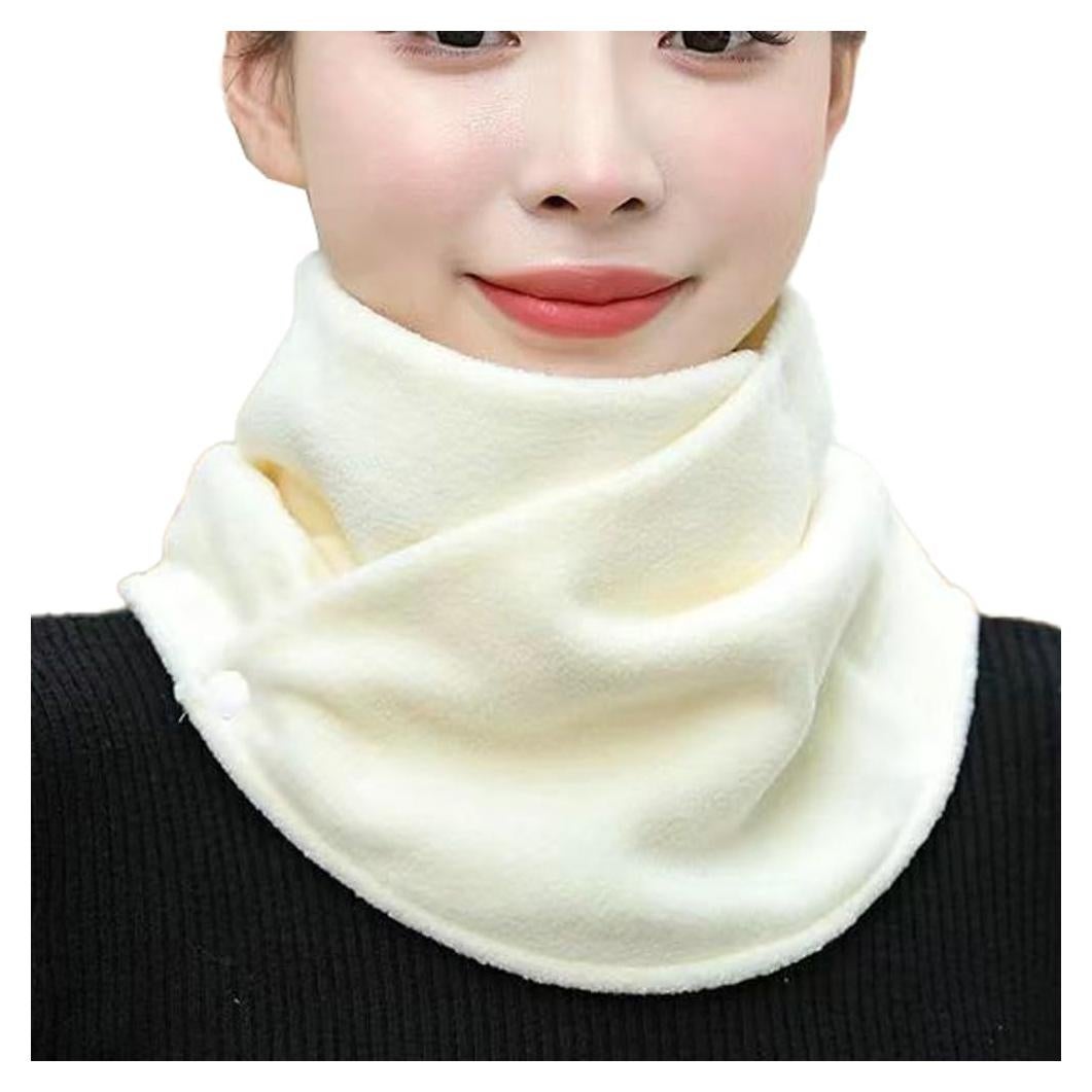 Bufanda Calentadora de Cuello Solyinne para Mujer Beige con Aislamiento Térmico