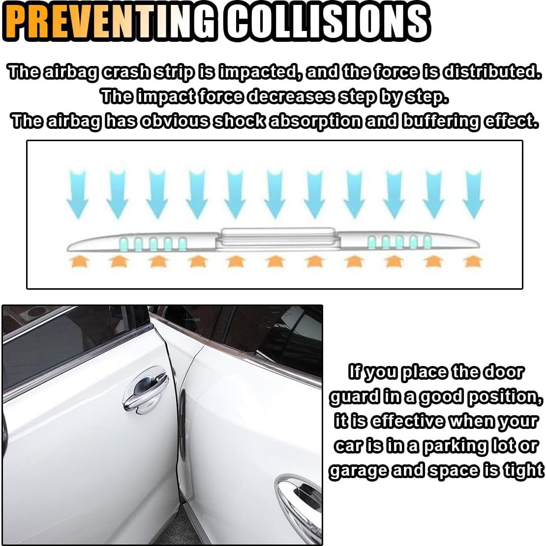 4 Protectores de Bordes de Puerta SMILFUY Anticolisión Negro