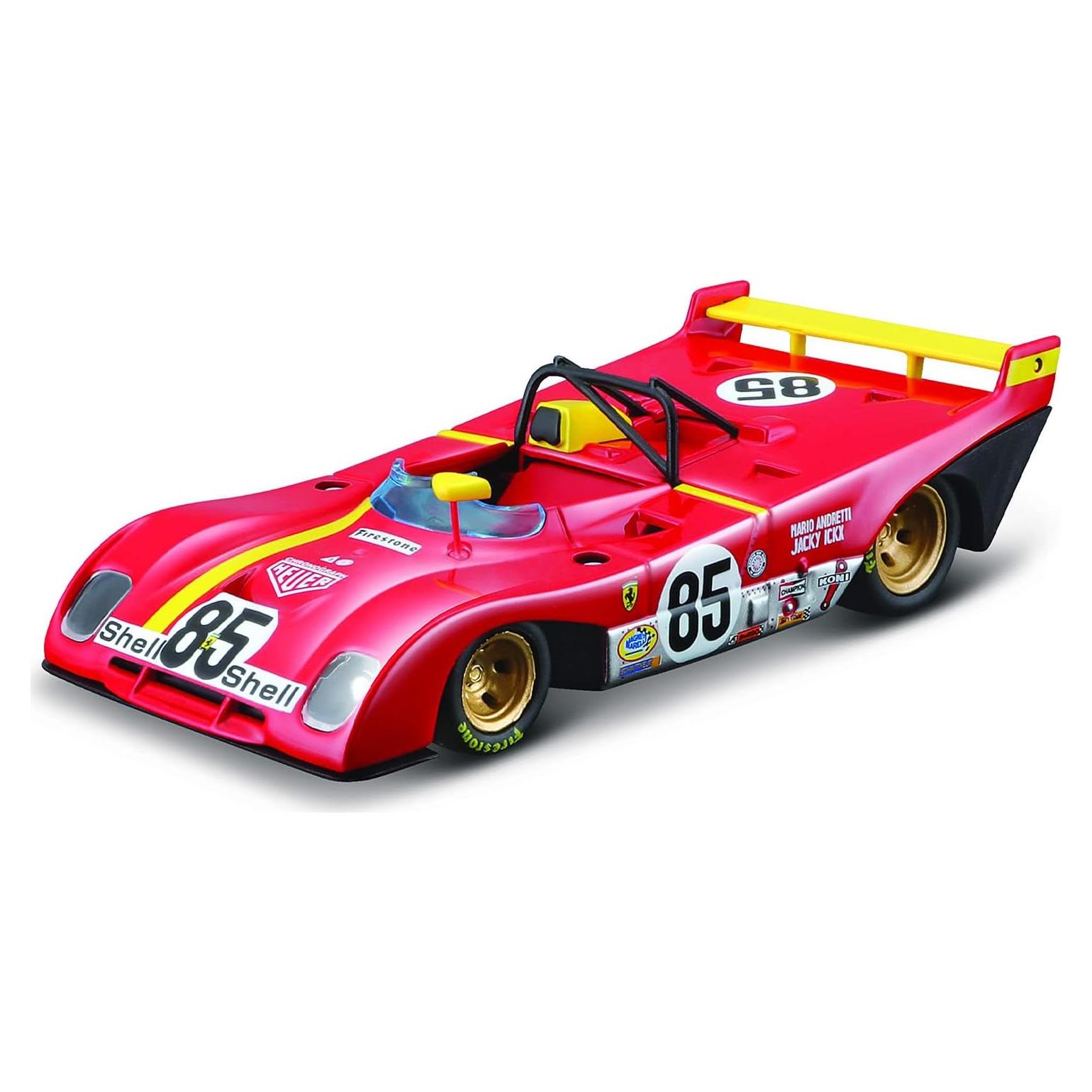 Coche de Modelo Bburago Ferrari 312 P Escala 1:43 Metal