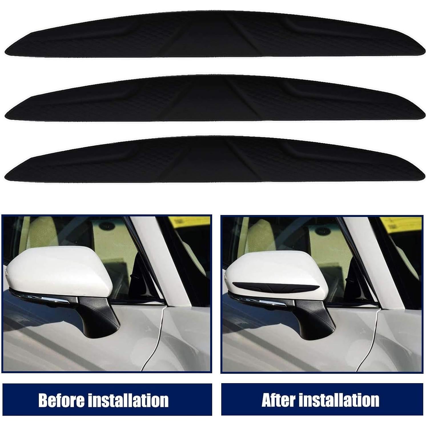 4 Protectores de Bordes de Puerta Micro Traders Gel Silicona Negro