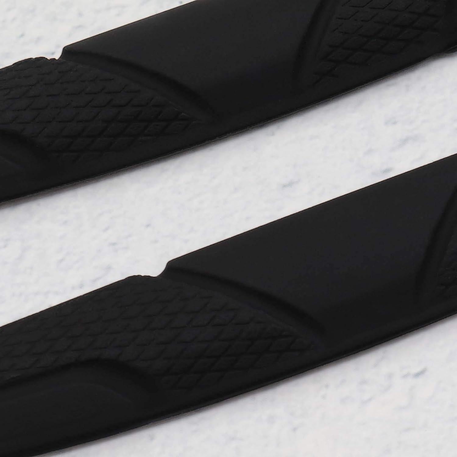 4 Protectores de Bordes de Puerta Micro Traders Gel Silicona Negro