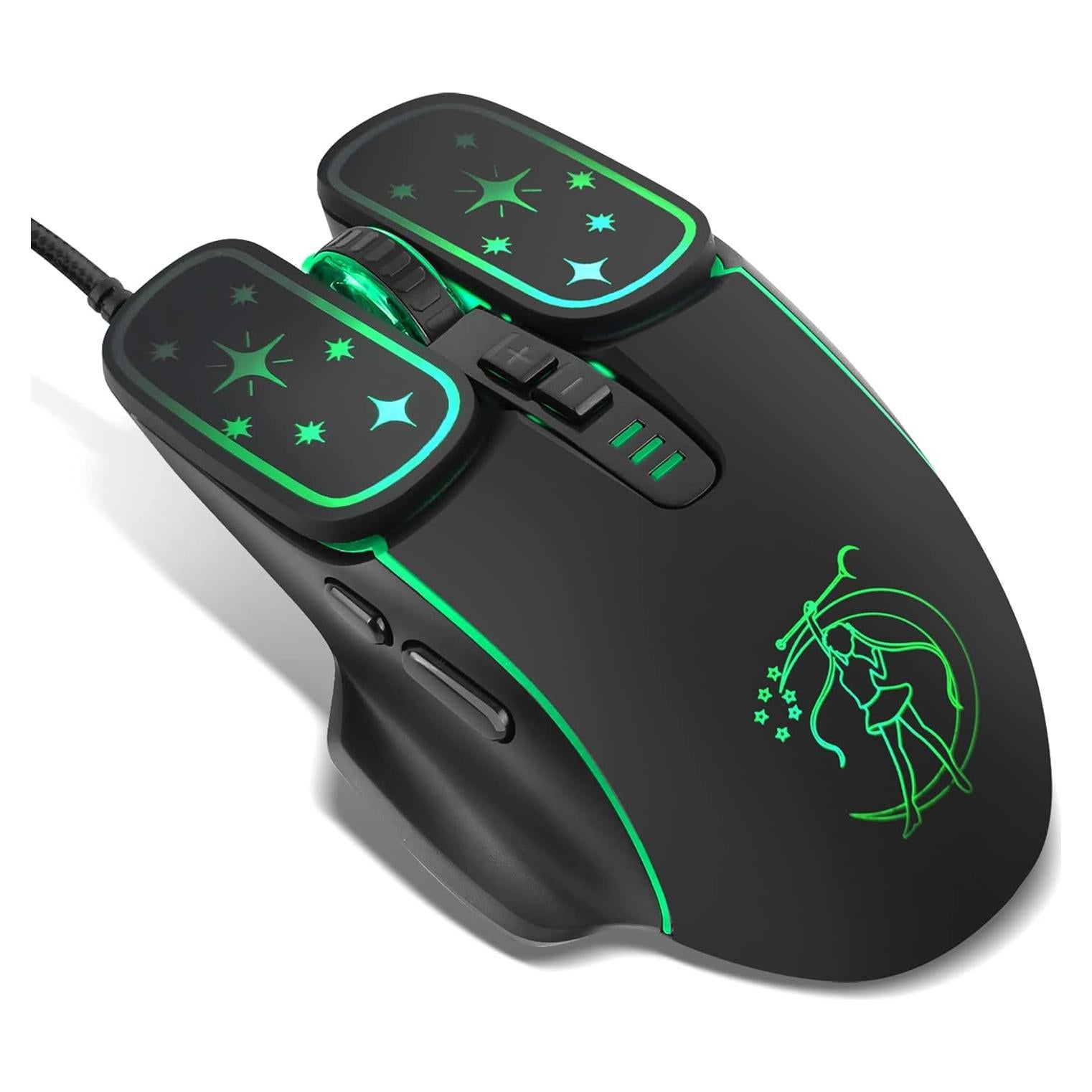 Ratón óptico ergonómico Greshare GS-601 USB 7200 DPI