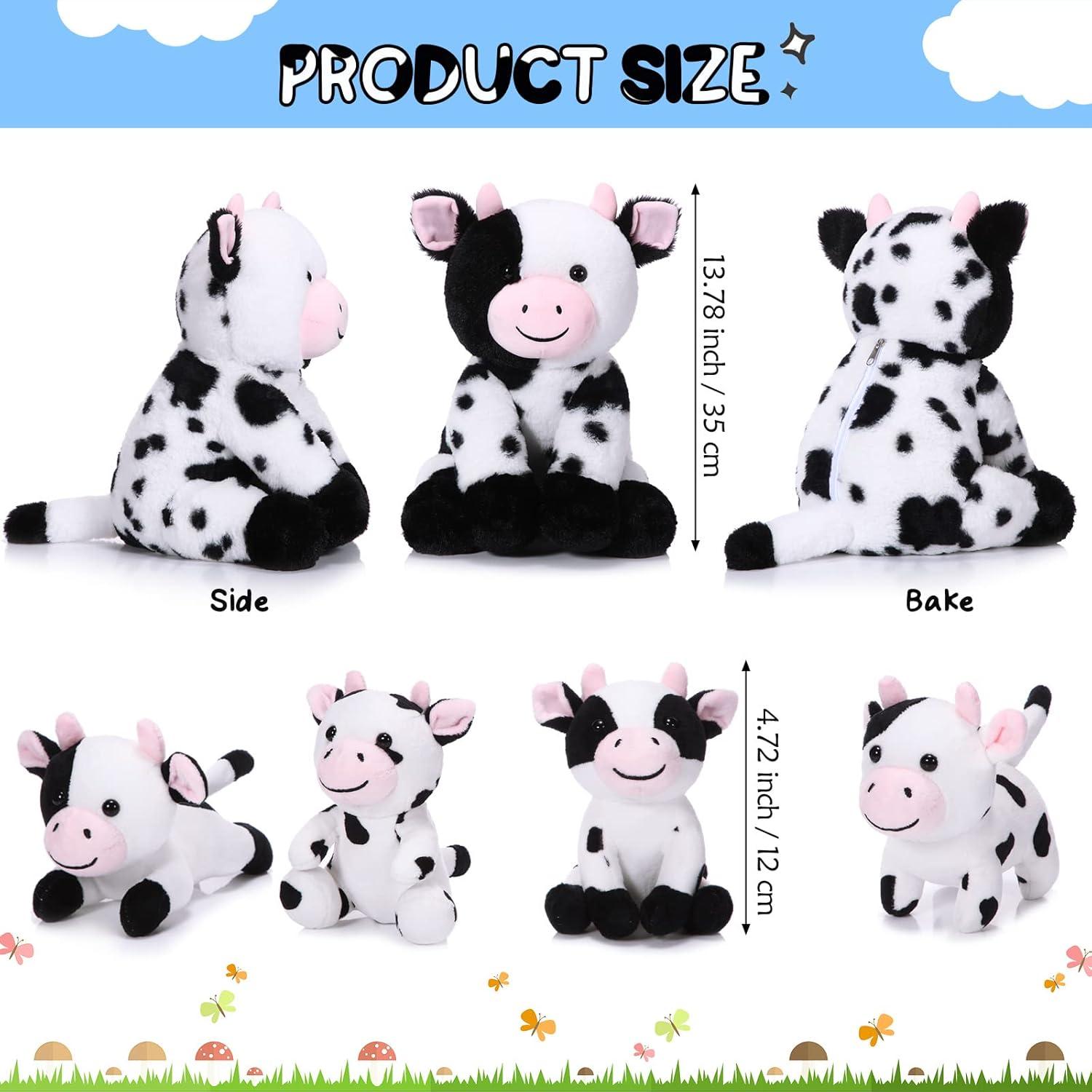 Conjunto de 5 Animales de Peluche Vaca Sumind Lindo