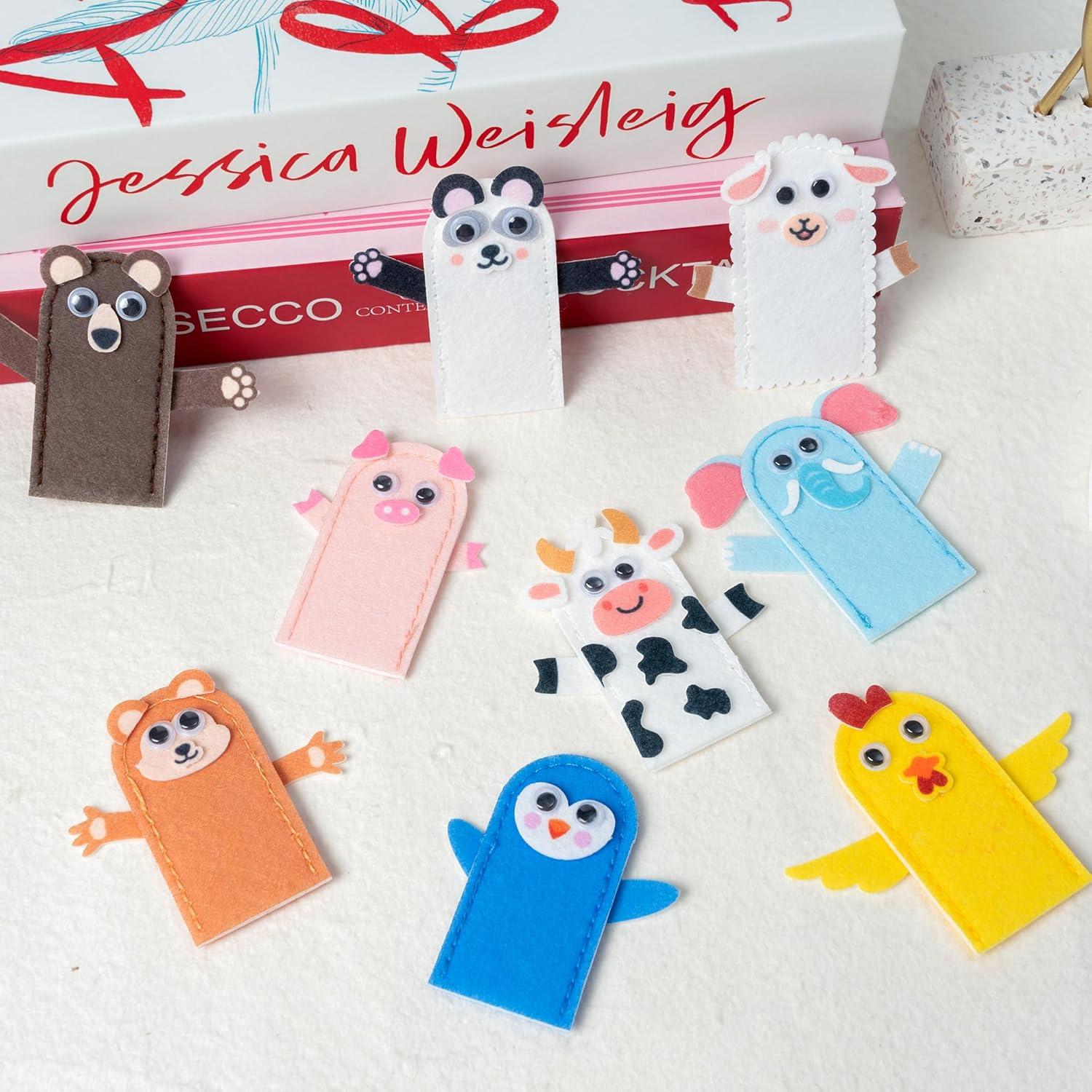 Títeres de dedo de animales COcnny - Kit de 20 piezas