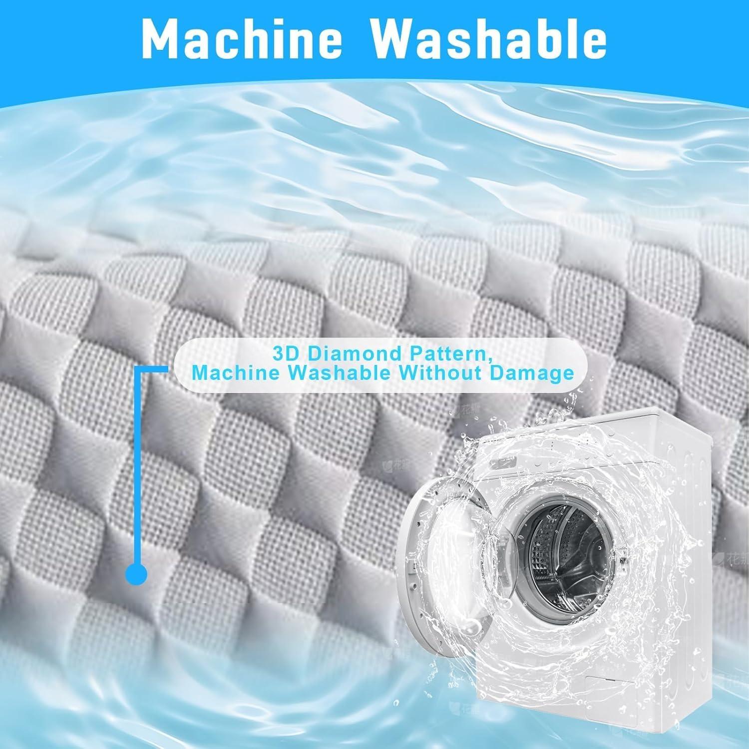 Cubierta de Asiento para Carro de Golf LEAPGOMAX Gris 125x74cm