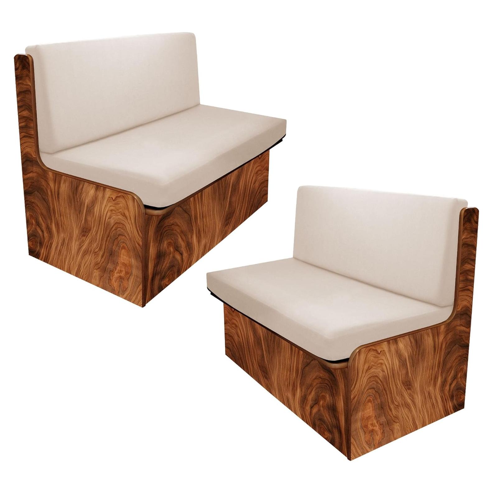 Cubiertas de Cojines para Sofá de RV BIETYONE Beige 2 Piezas