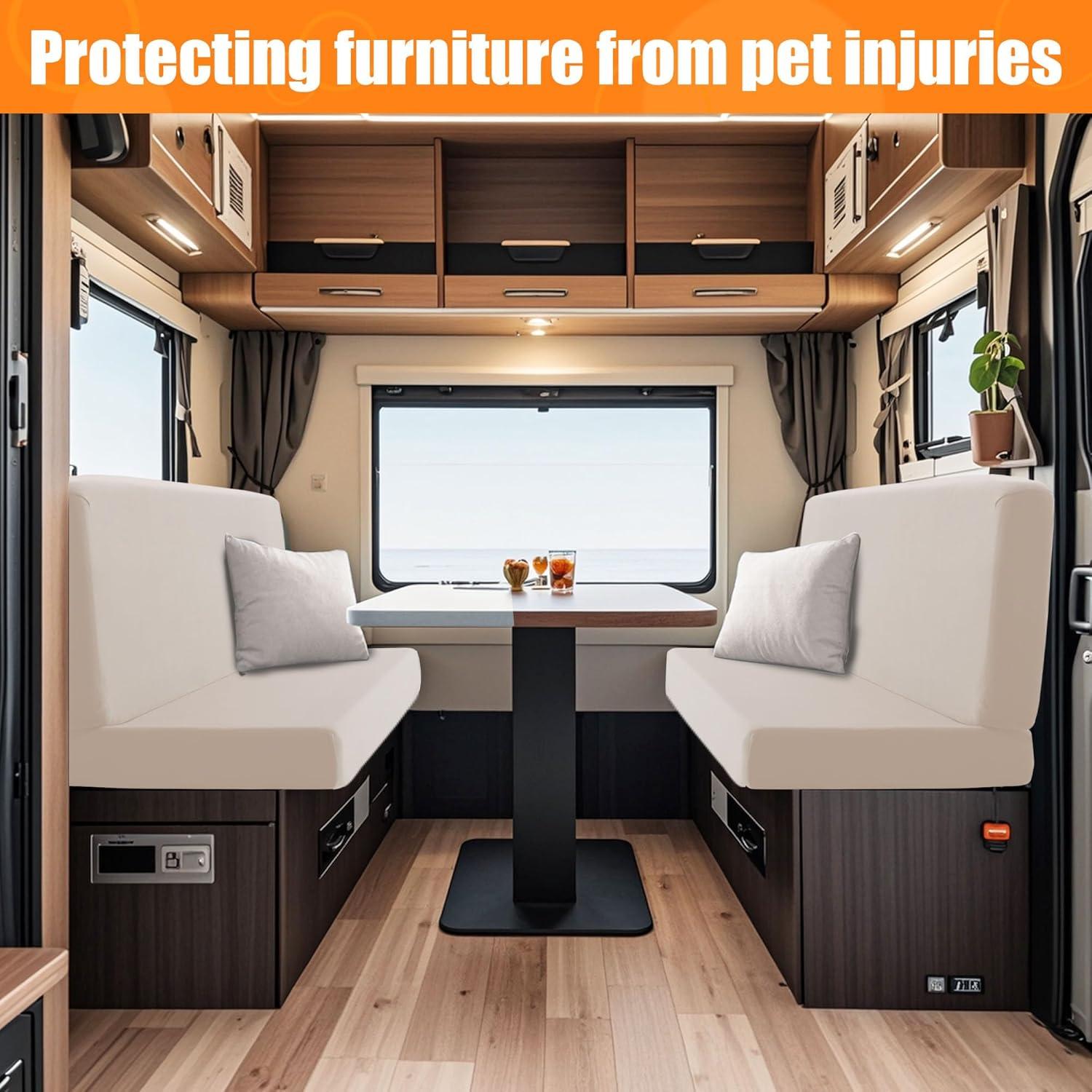 Cubiertas de Cojines para Sofá de RV BIETYONE Beige 2 Piezas