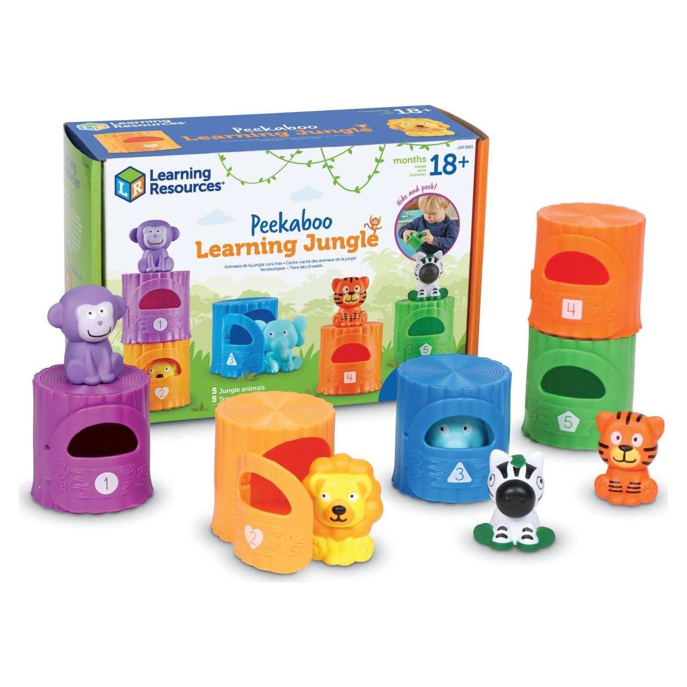 Juguete Educativo Peekaboo Selva 10 Piezas 18 Meses+