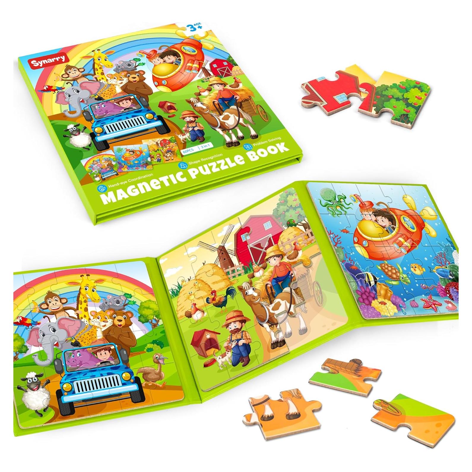 Rompecabezas Magnéticos SYNARRY para Niños 20 Piezas Animales