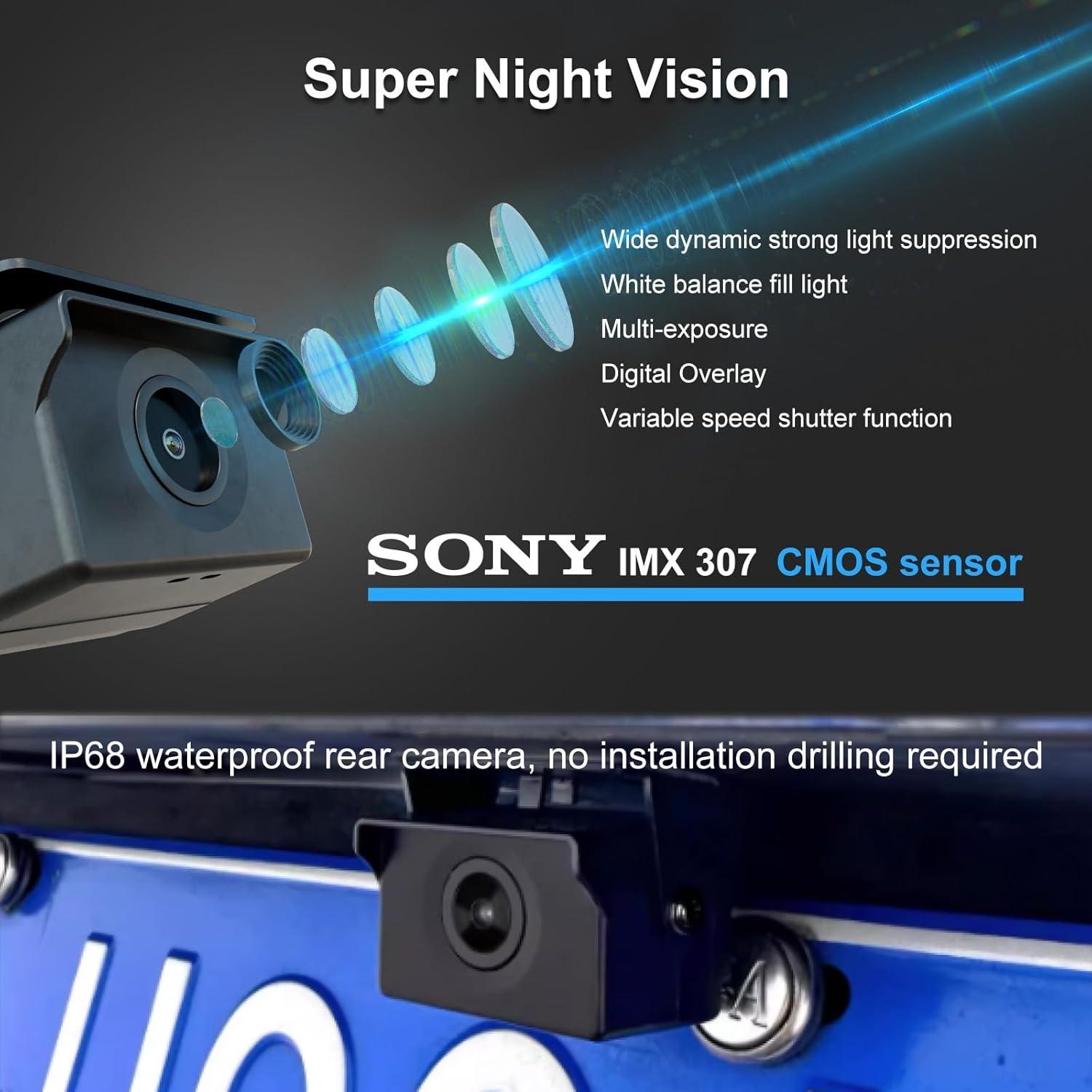 Espejo Retrovisor Sinjet H6 9.66" IPS Doble Cámara FHD 2K