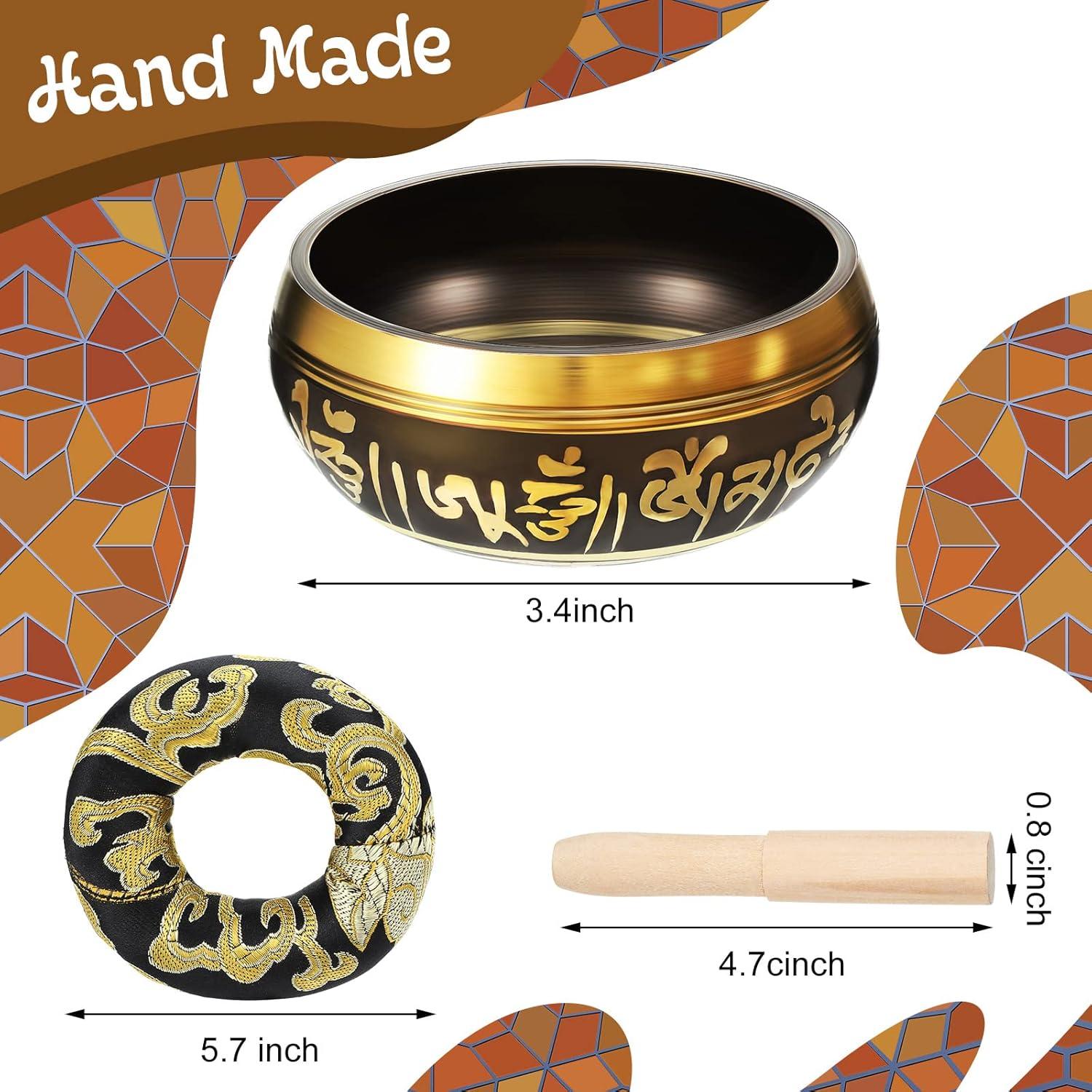 Conjunto de Cuencos Cantores BBTO 8.6 cm con Chakra Negro