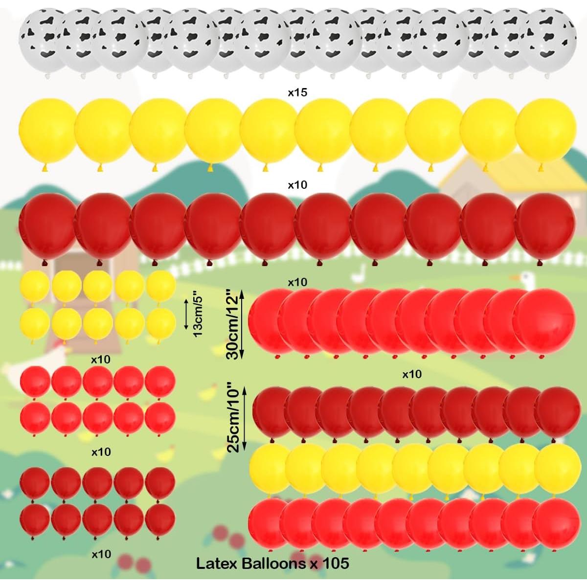 Kit de Globos de Fiesta de Vaca - Suministros de Cumpleaños