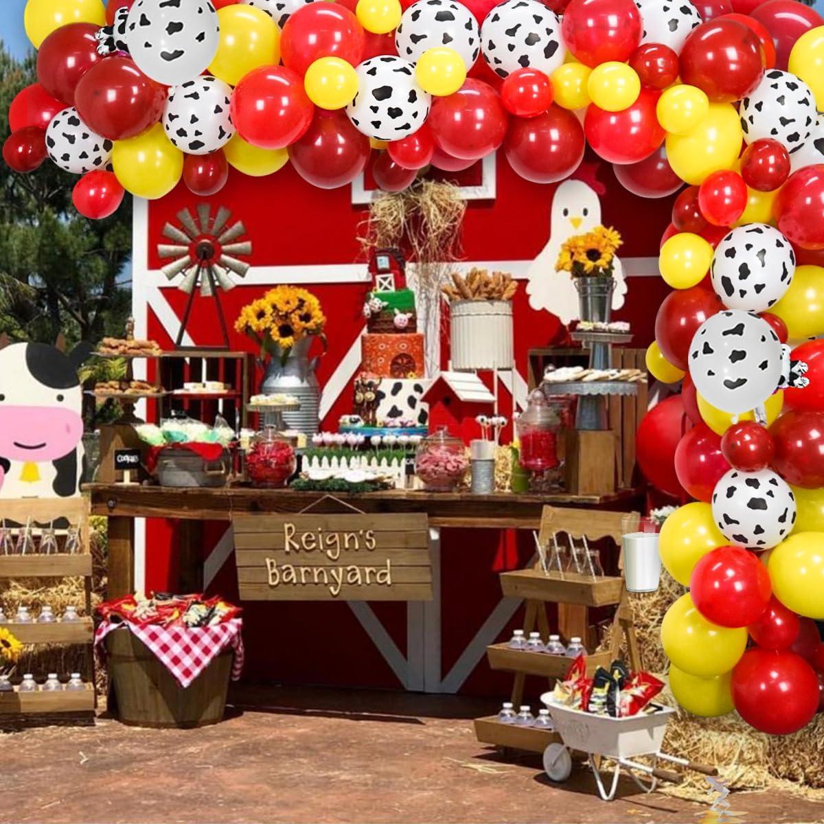Kit de Globos de Fiesta de Vaca - Suministros de Cumpleaños