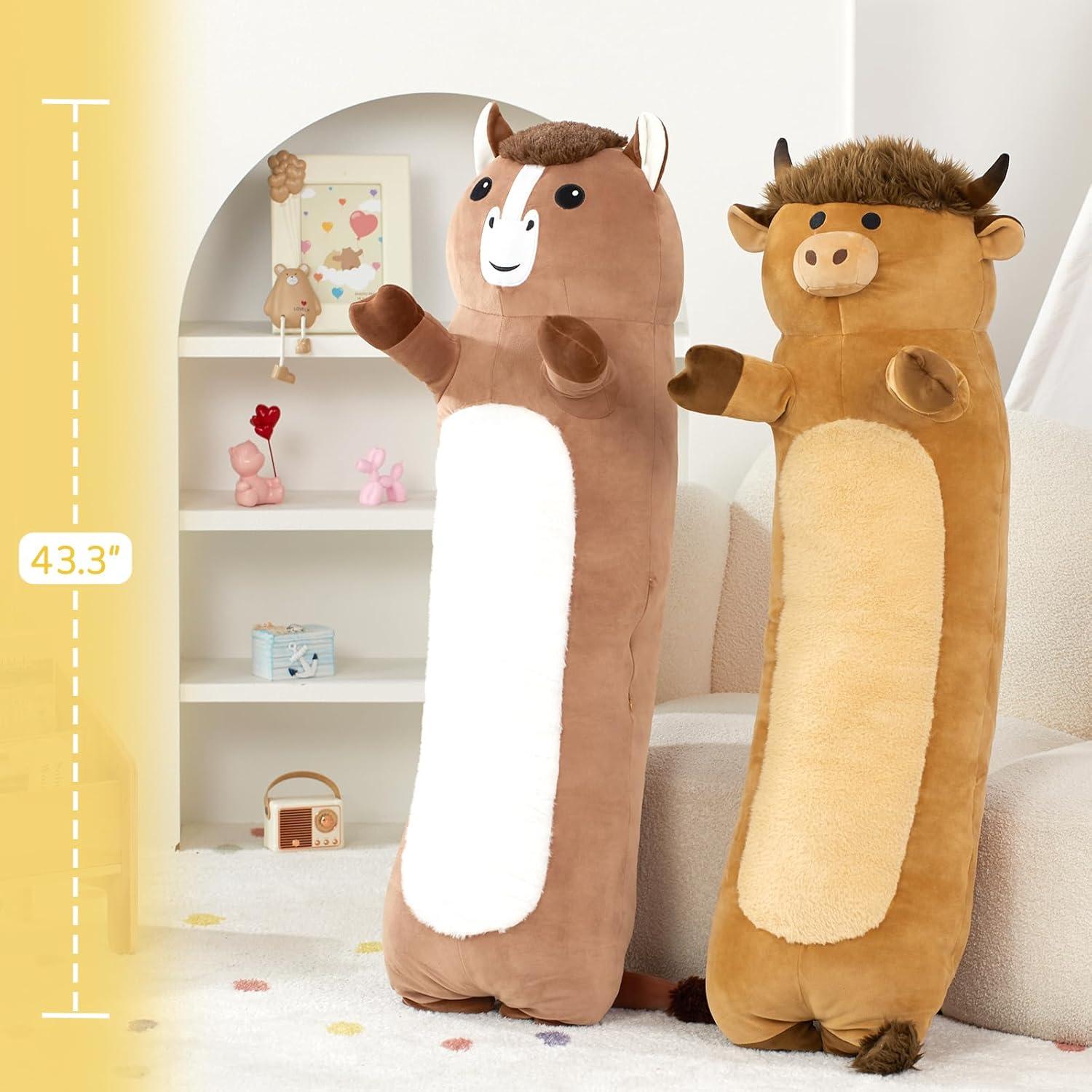 Almohada de Peluche Caballo Tezituor 109 cm Suave y Larga