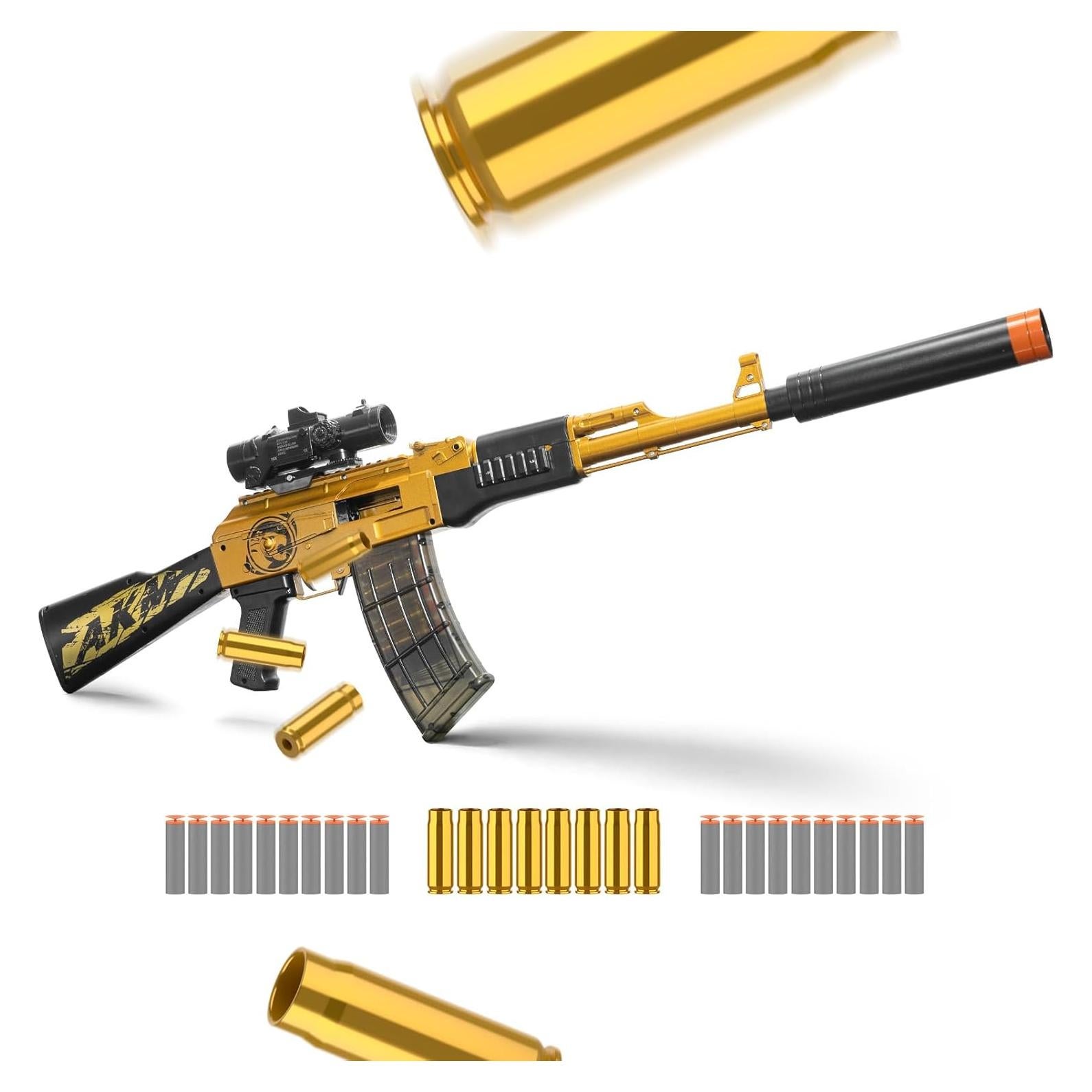 Lanzador de Dardos de Espuma AglodenK, 1.1 kg, 27.94x7.62x76.2 cm