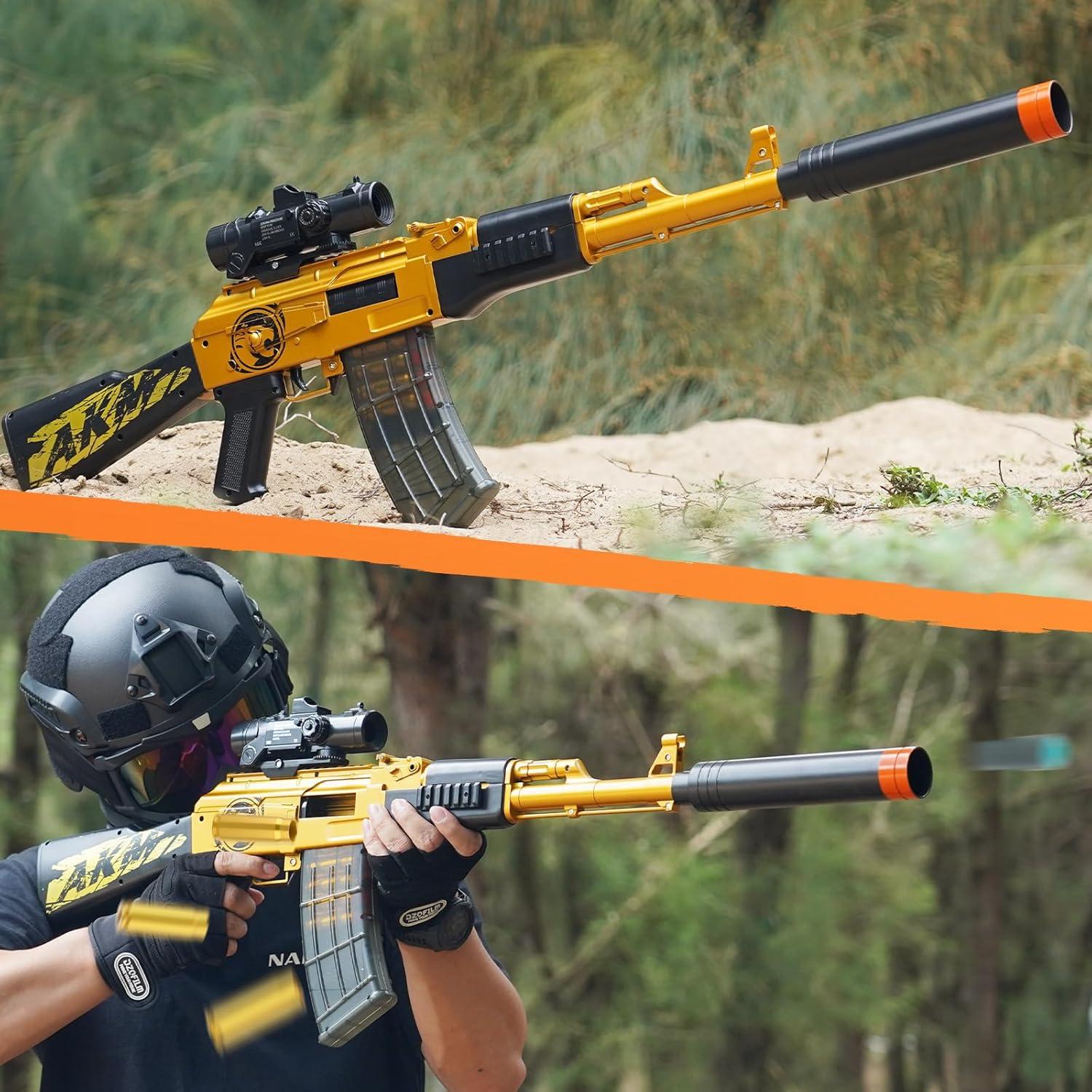 Lanzador de Dardos de Espuma AglodenK, 1.1 kg, 27.94x7.62x76.2 cm