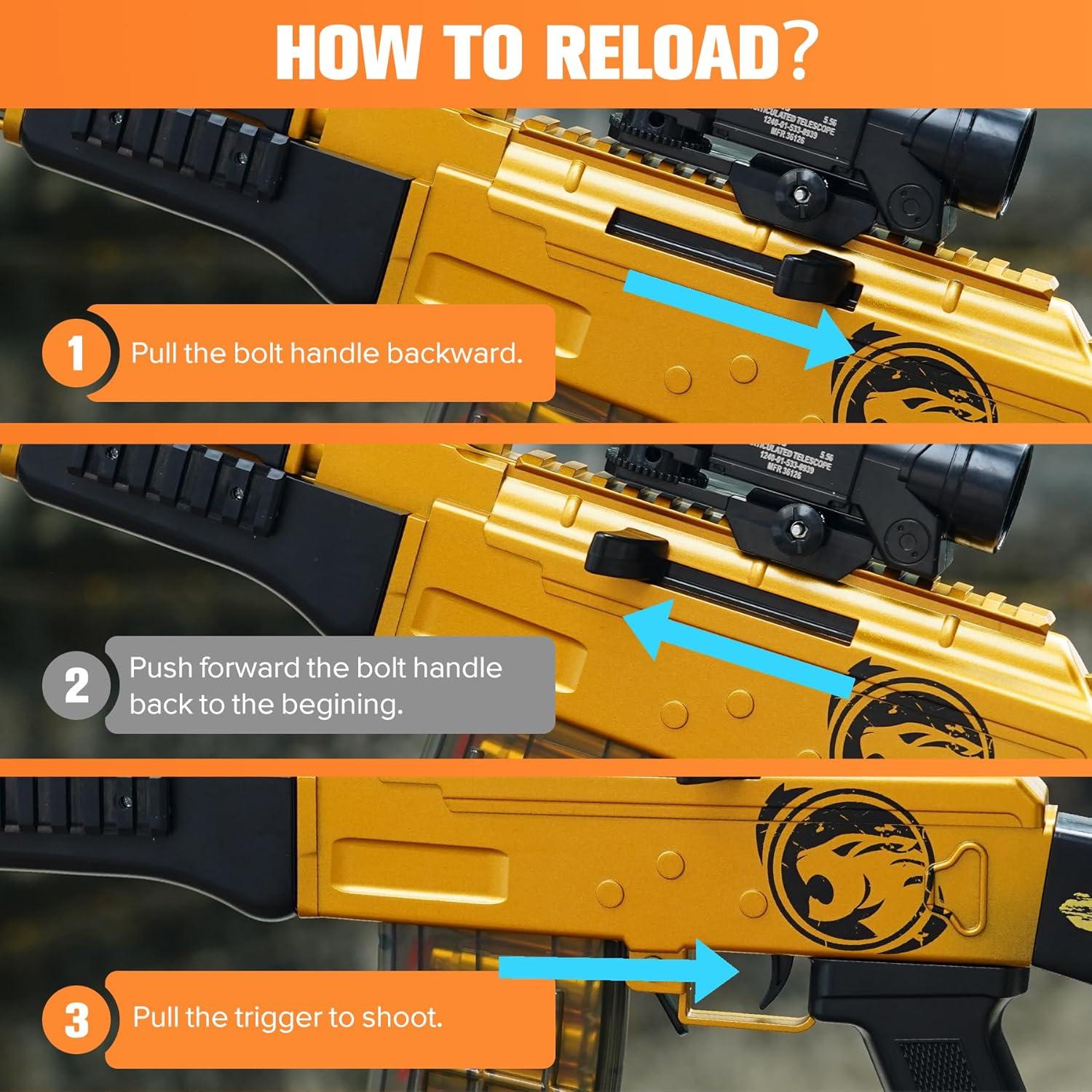 Lanzador de Dardos de Espuma AglodenK, 1.1 kg, 27.94x7.62x76.2 cm