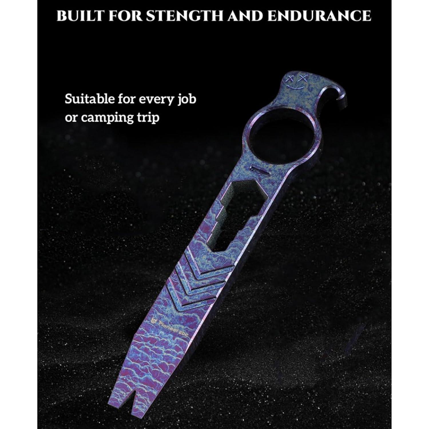 Barra de Palanca EDC Hamans de Titanio 140mm Multiuso