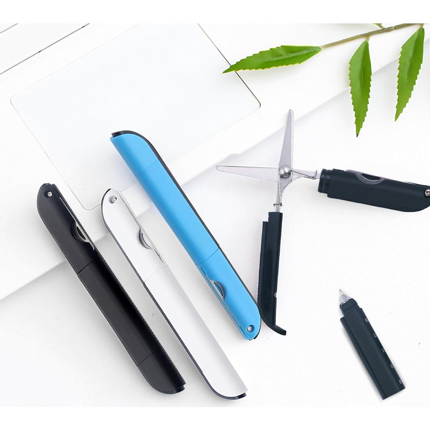 Bolígrafo Multi-Herramienta SAMIQU 4 en 1 con Tijeras y Regla