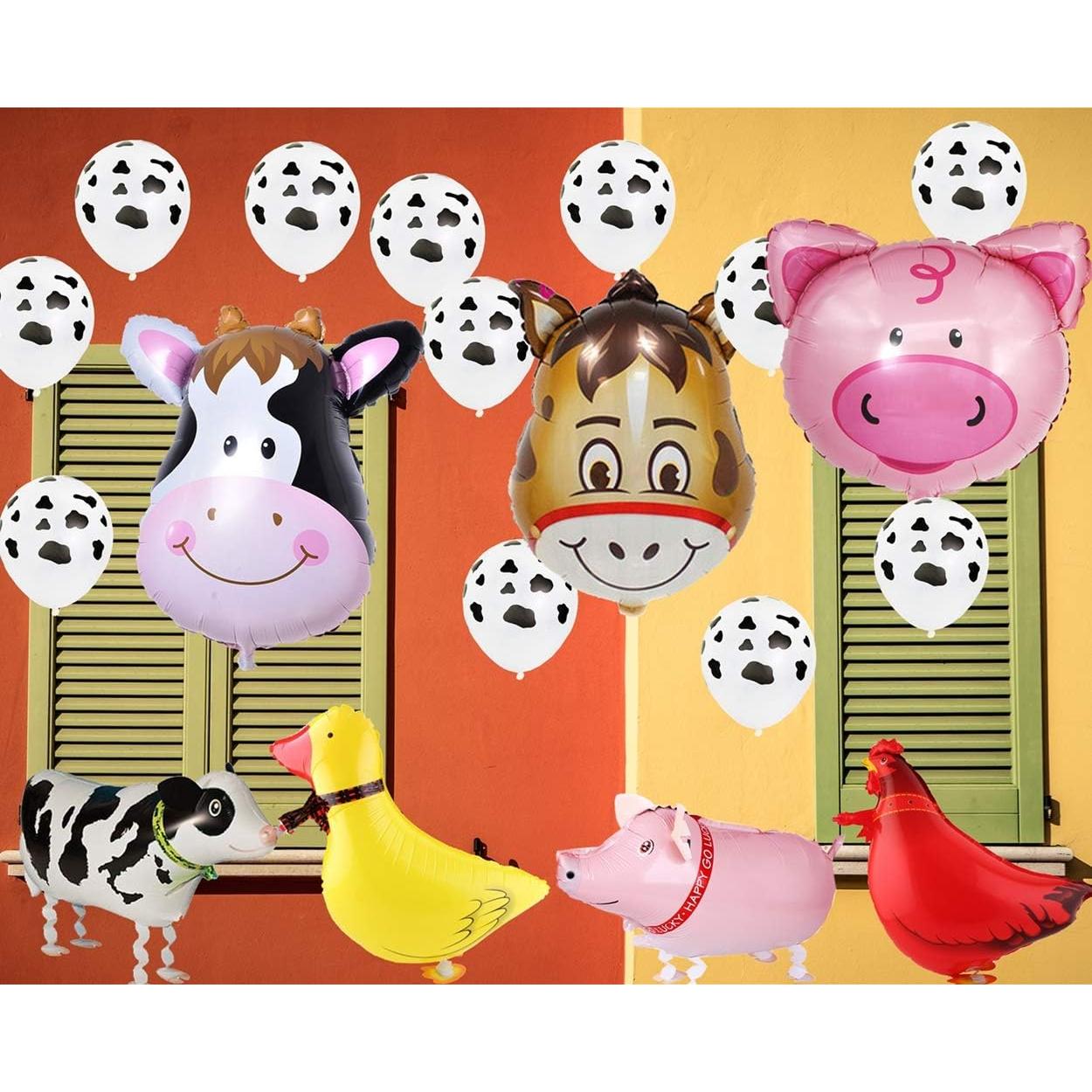 Kit de Decoración de Fiesta InBy 43pcs Animales de Granja