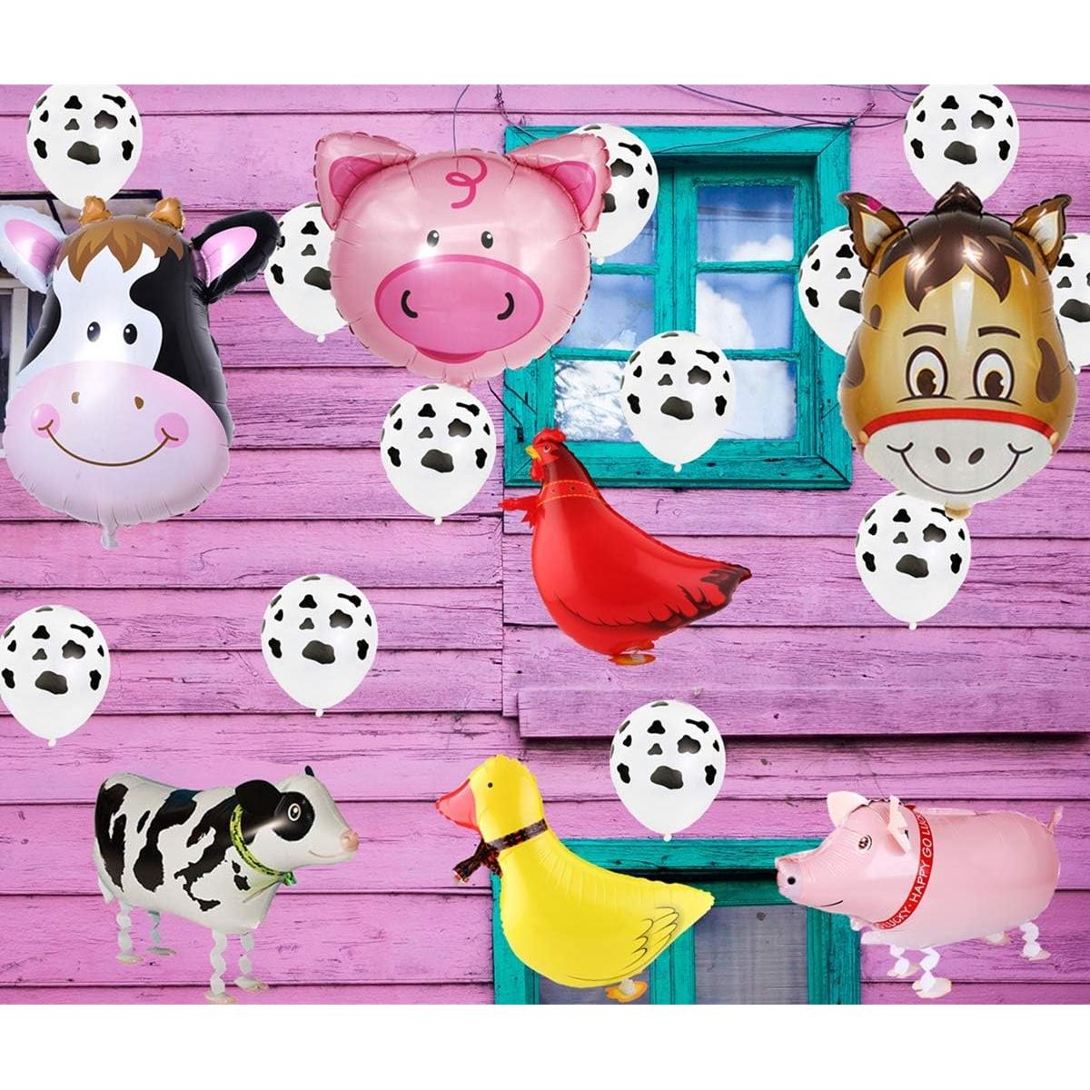 Kit de Decoración de Fiesta InBy 43pcs Animales de Granja