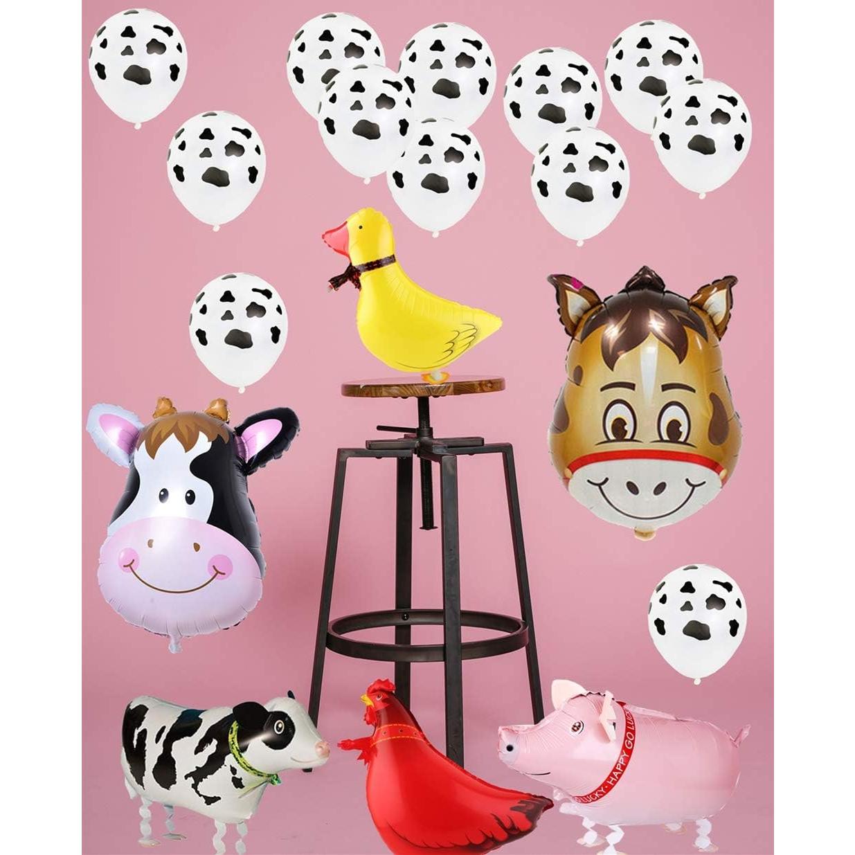 Kit de Decoración de Fiesta InBy 43pcs Animales de Granja