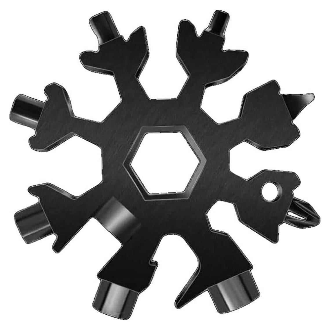 Herramienta Multiusos Copo de Nieve 18 en 1 Genérico - Negro