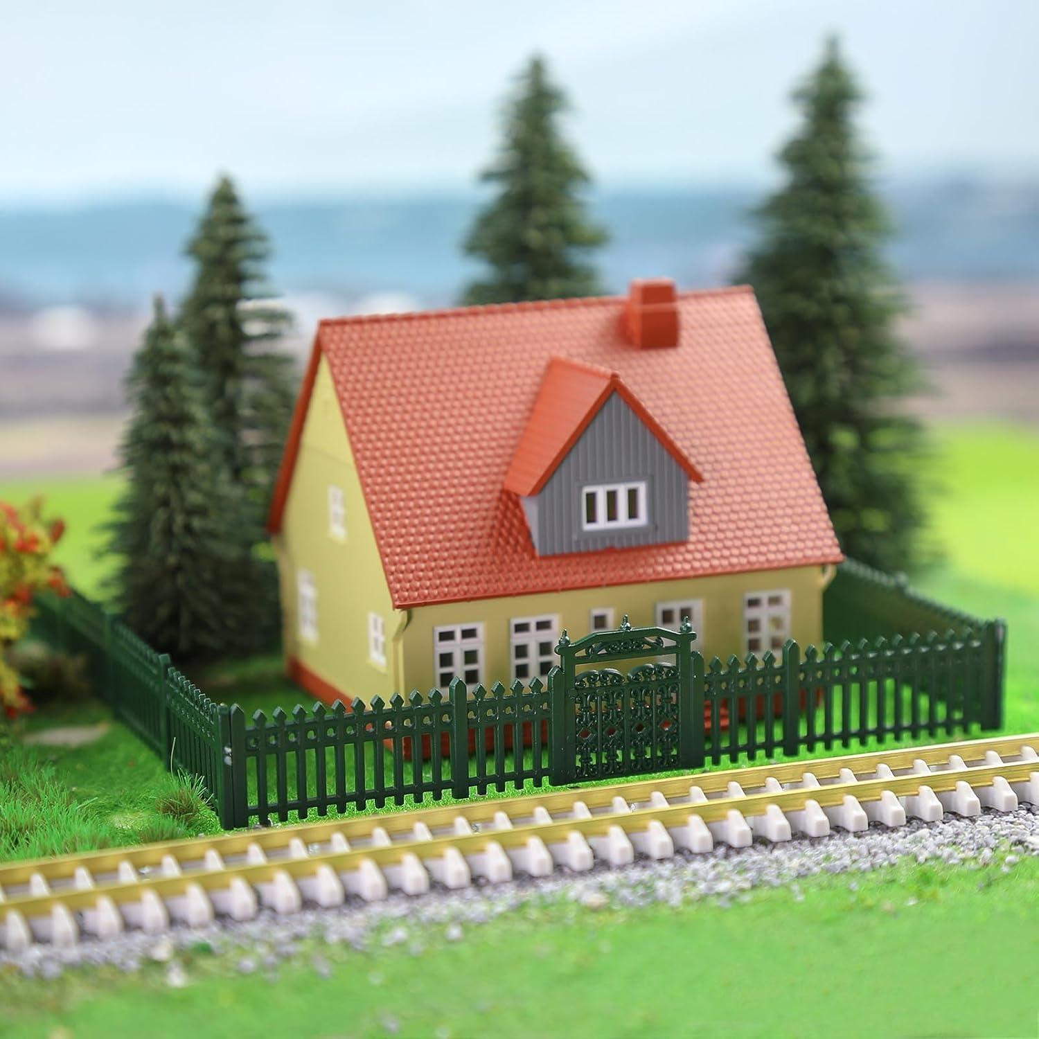 Cercas Modelo Escala N EVEMODEL Estilo A-Verde 1:160