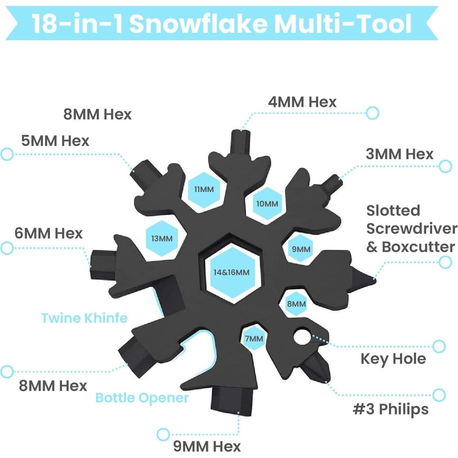 Herramienta Multiusos 18 en 1 Genérico Acero Inoxidable Plata