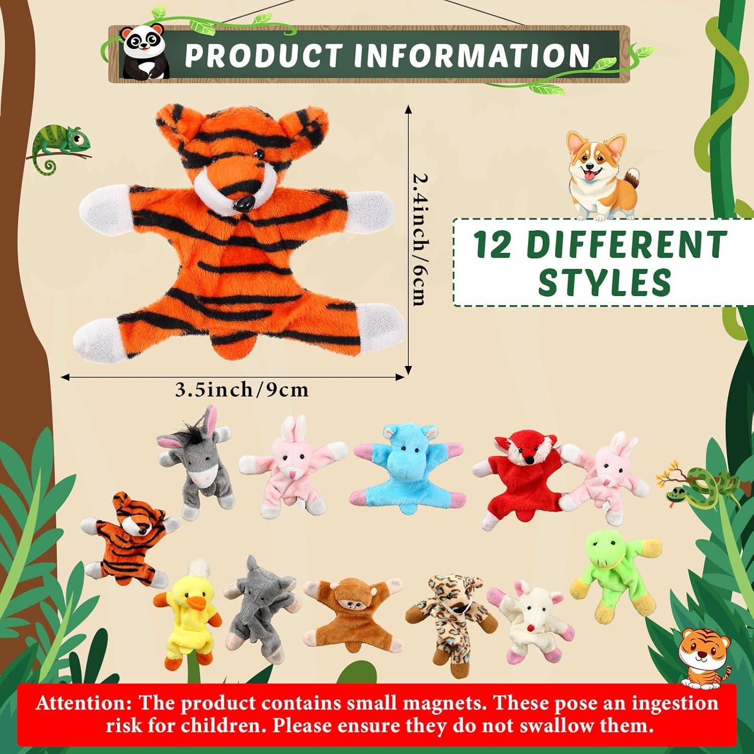 Juego de Imán de Animales Konohan - 12 Piezas Multicolor