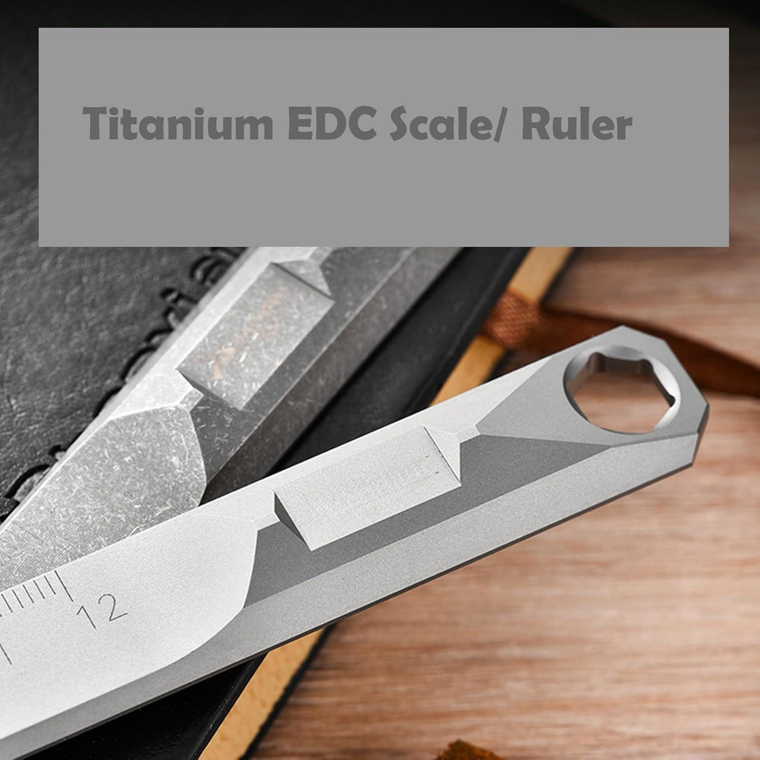 Regla Métrica de Titanio 12 cm Hamans con Llave Hexagonal 5 mm