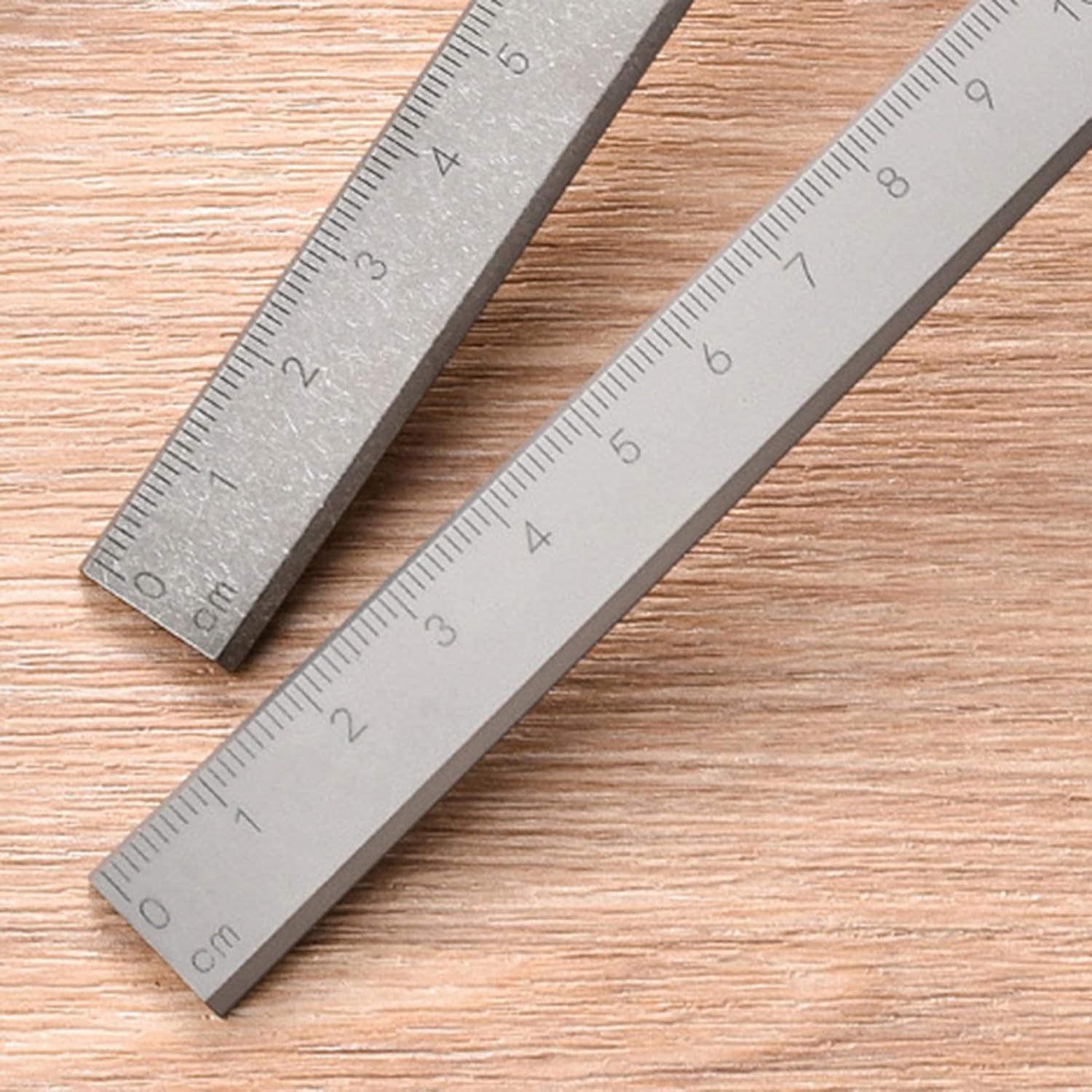 Regla Métrica de Titanio 12 cm Hamans con Llave Hexagonal 5 mm