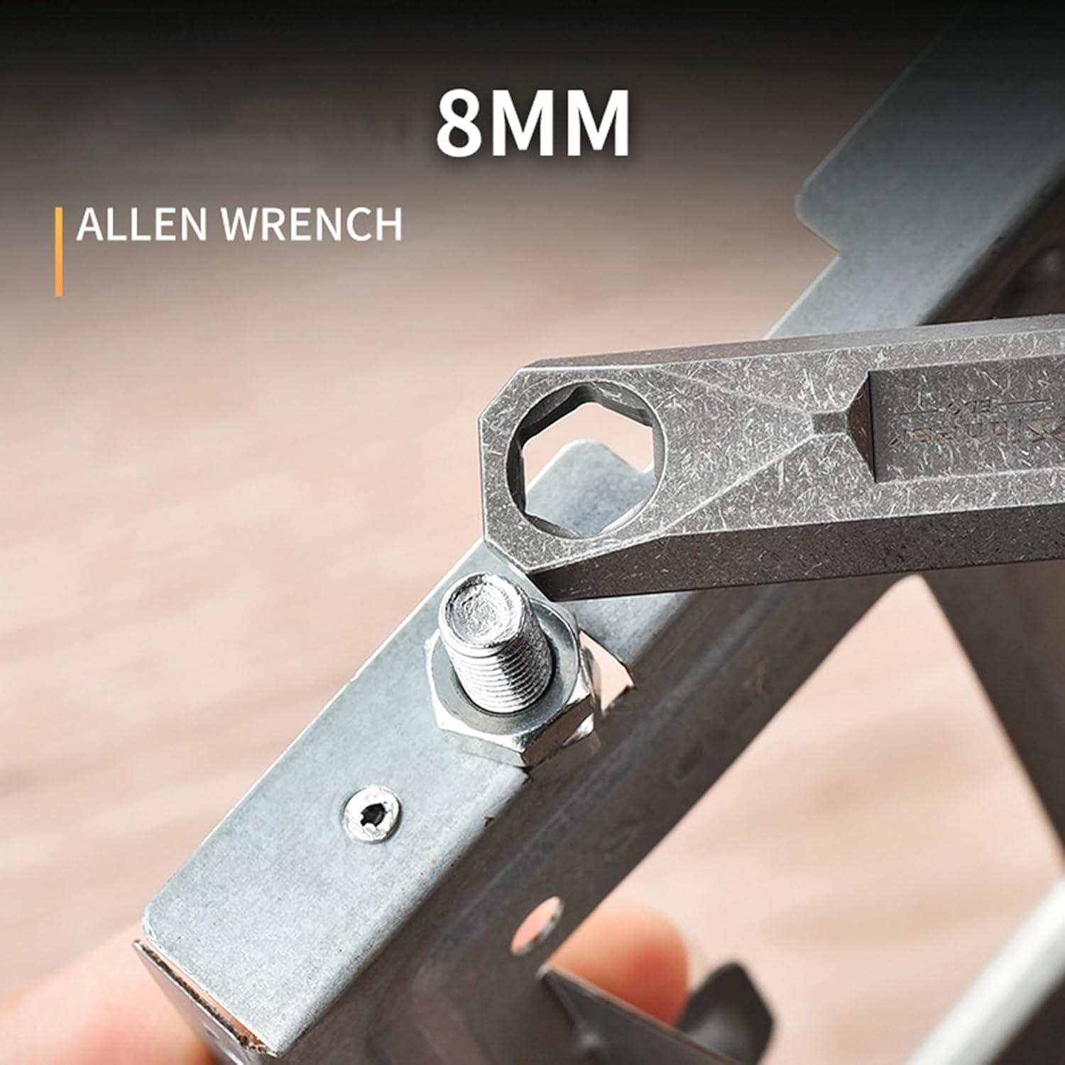 Regla Métrica de Titanio 12 cm Hamans con Llave Hexagonal 5 mm