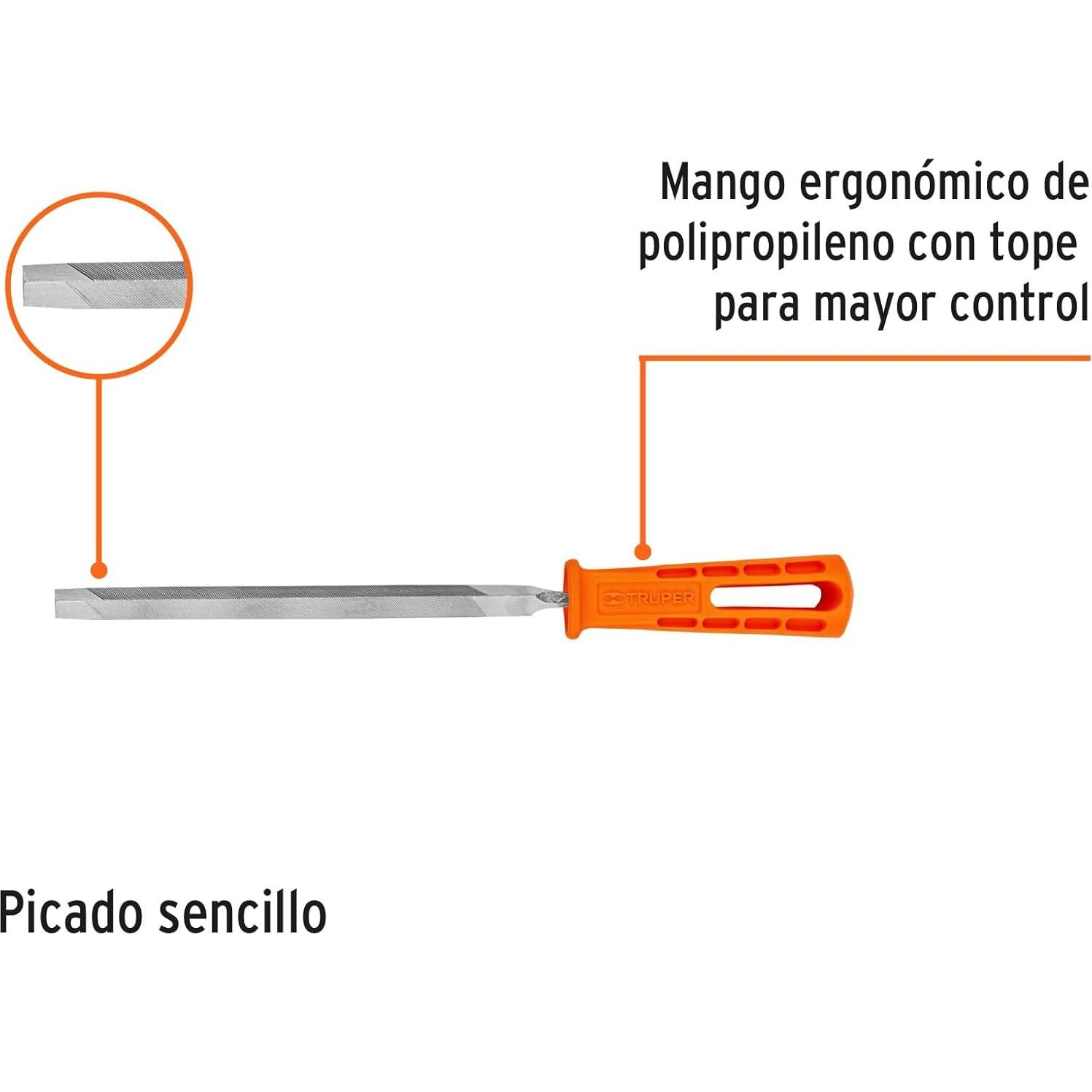 Multiherramienta Lima Triangular Truper Acero Inoxidable 17.78 cm