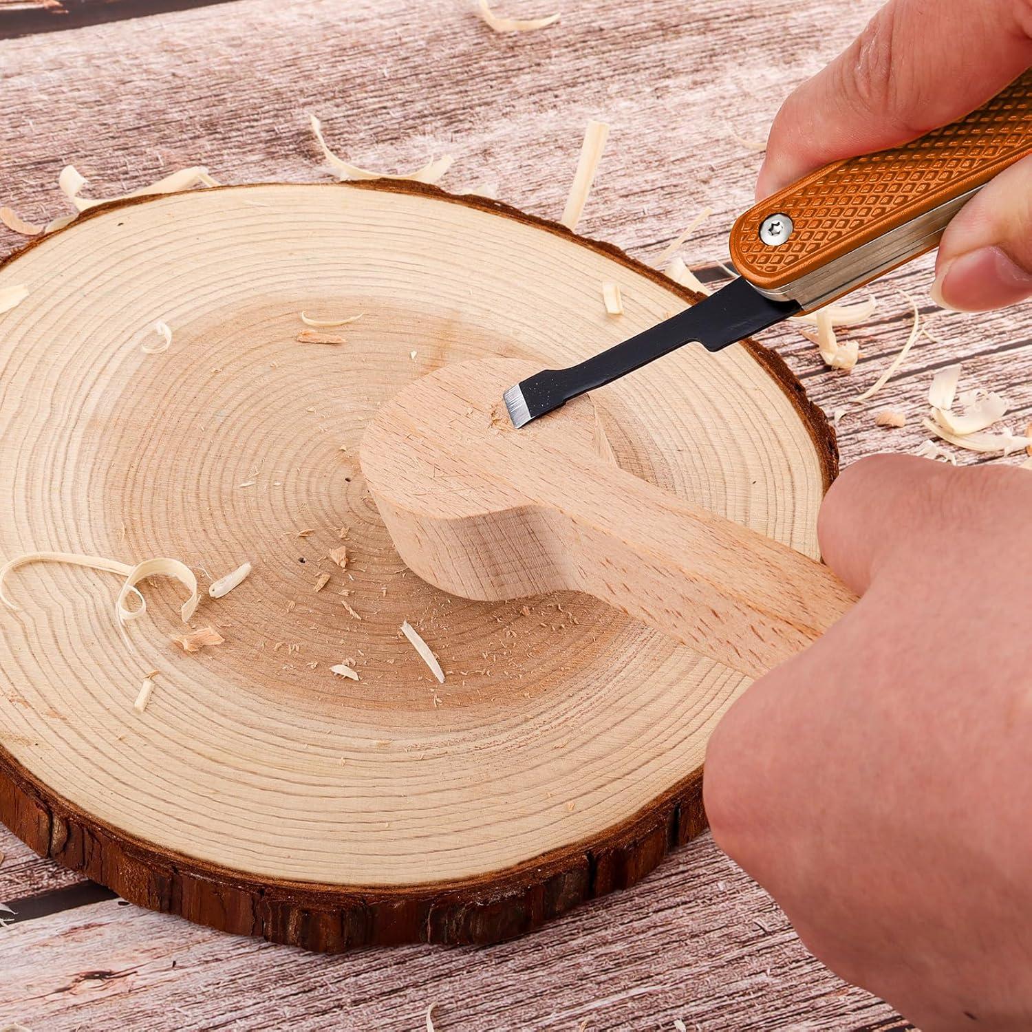 Cuchillo de Tallado Plegable Omninmo 11cm 6 Herramientas Diestro