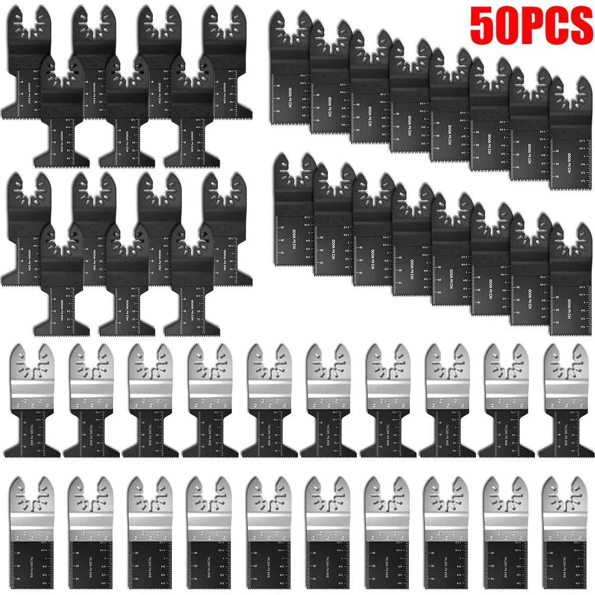 Juego de 50 Cuchillas de Sierra Oscilante Abizarch 1.11kg