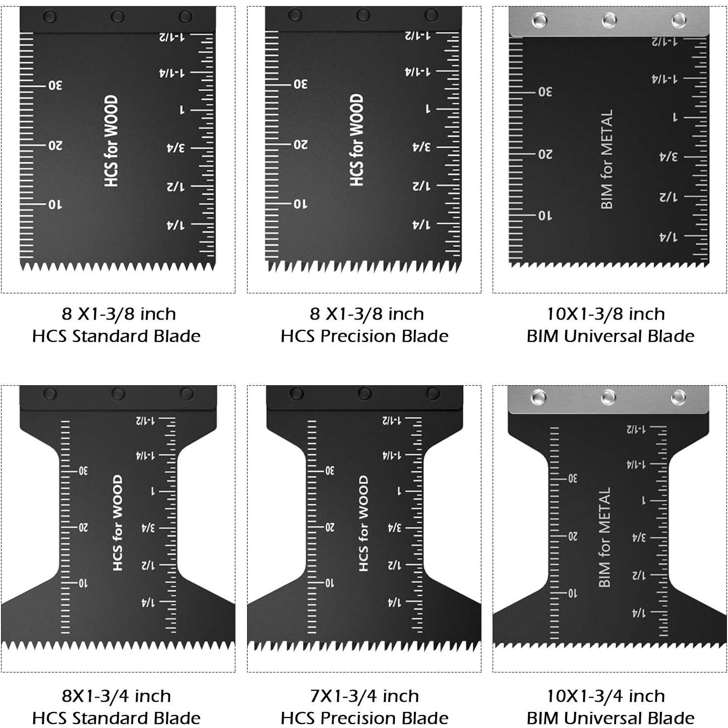 Juego de 50 Cuchillas de Sierra Oscilante Abizarch 1.11kg