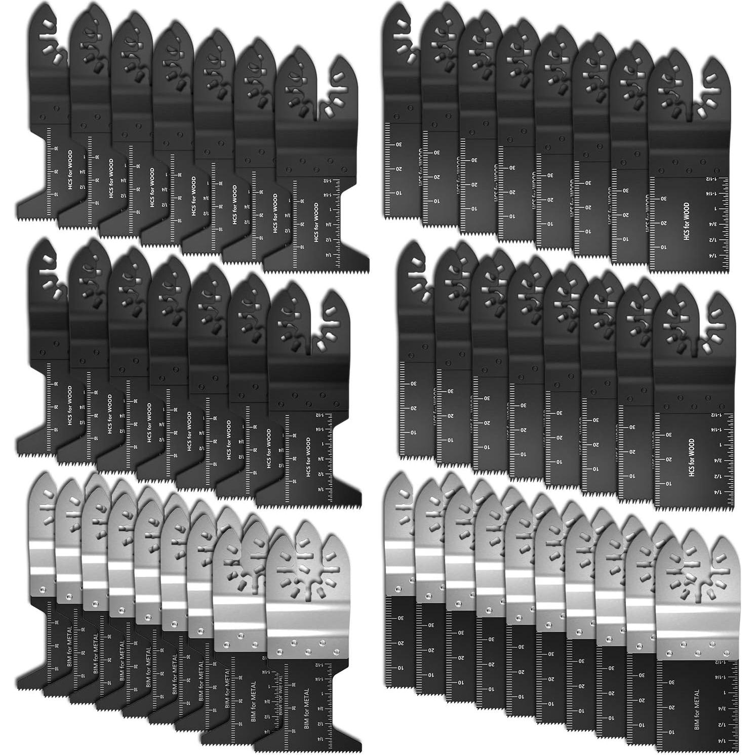 Juego de 50 Cuchillas de Sierra Oscilante Abizarch 1.11kg