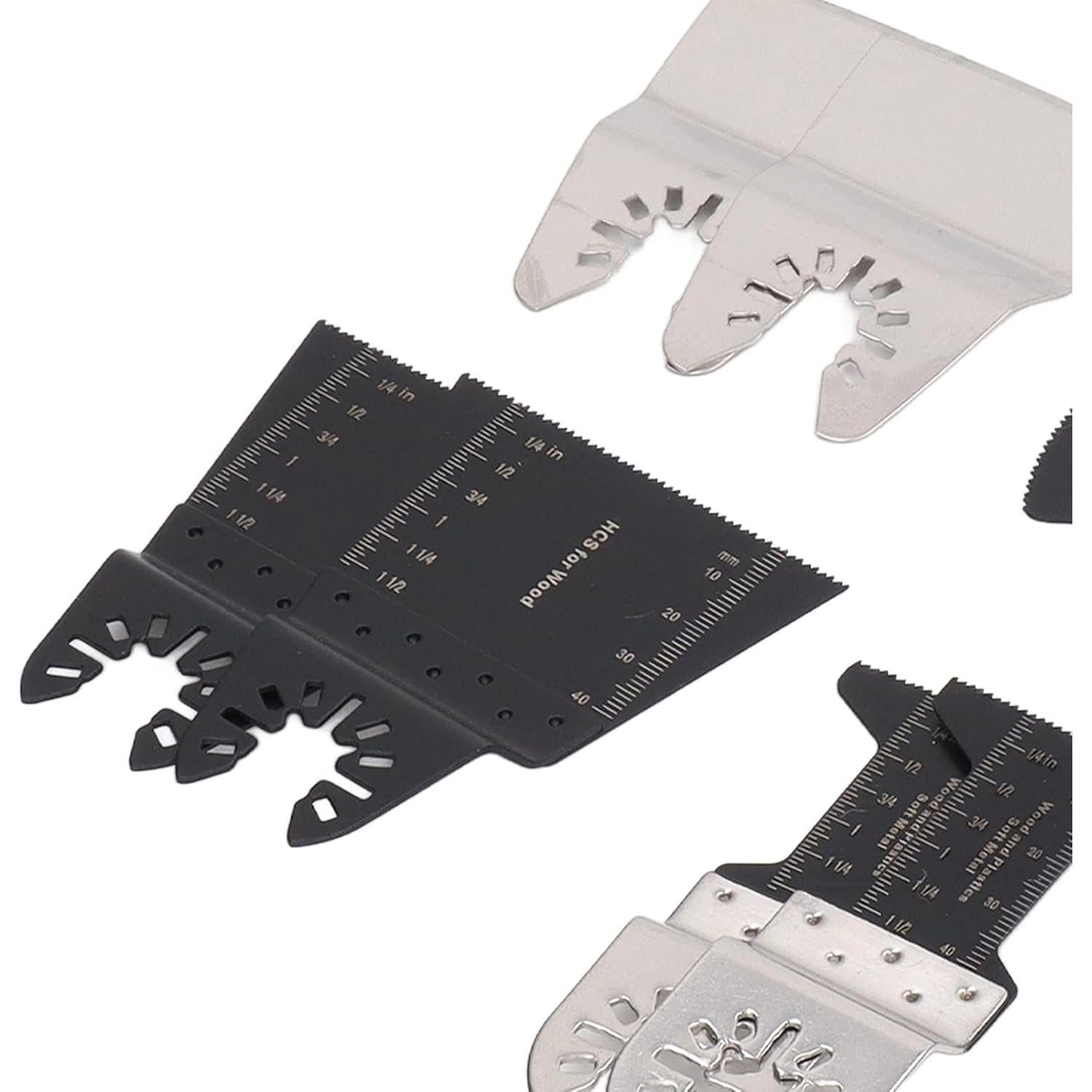 18 Hojas de Sierra Oscilante YedaHcy, Acero Inoxidable y Alto Carbono